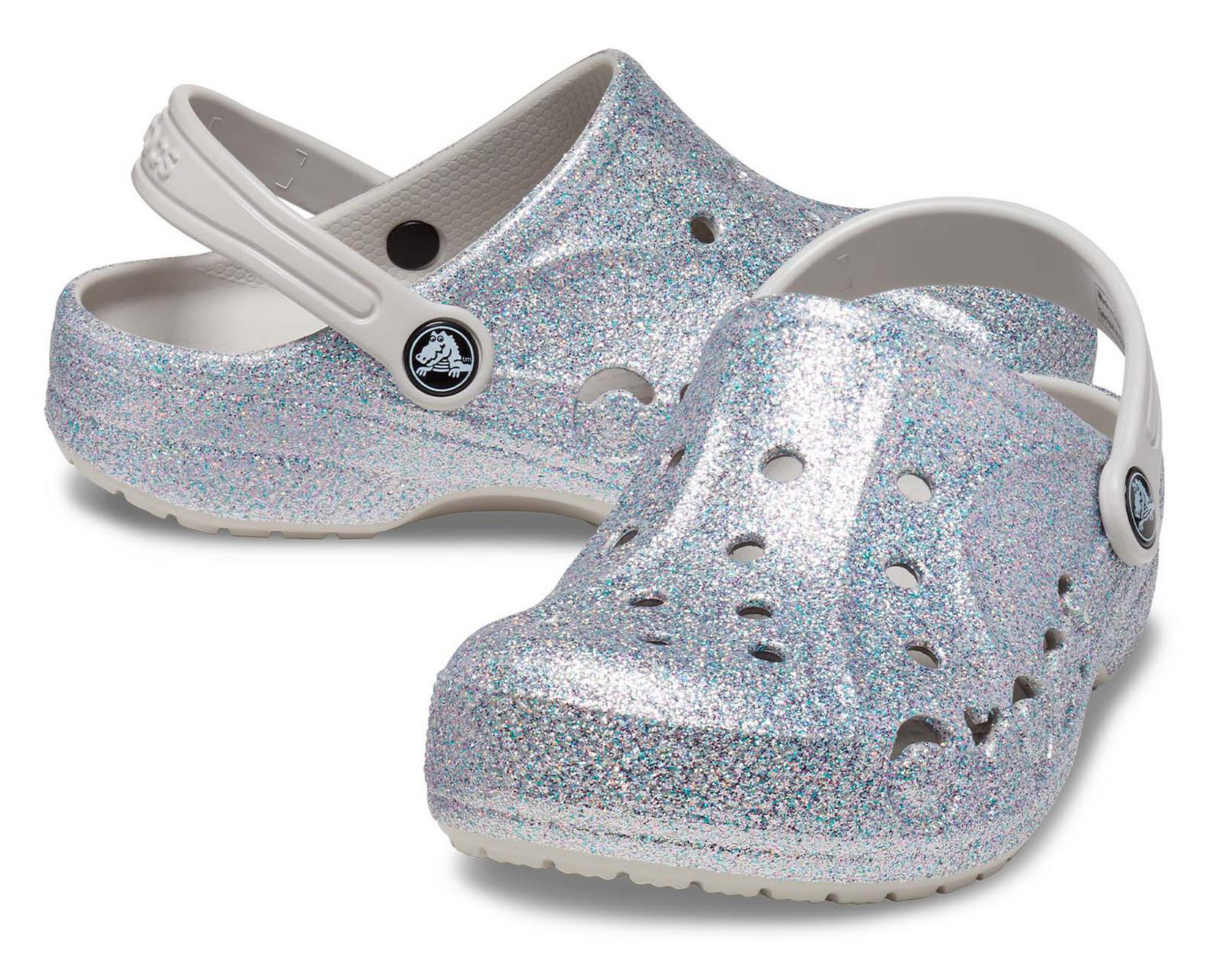 Foto 8 pulgar | Sandalias Crocs Baya Glitter Clog para Niña