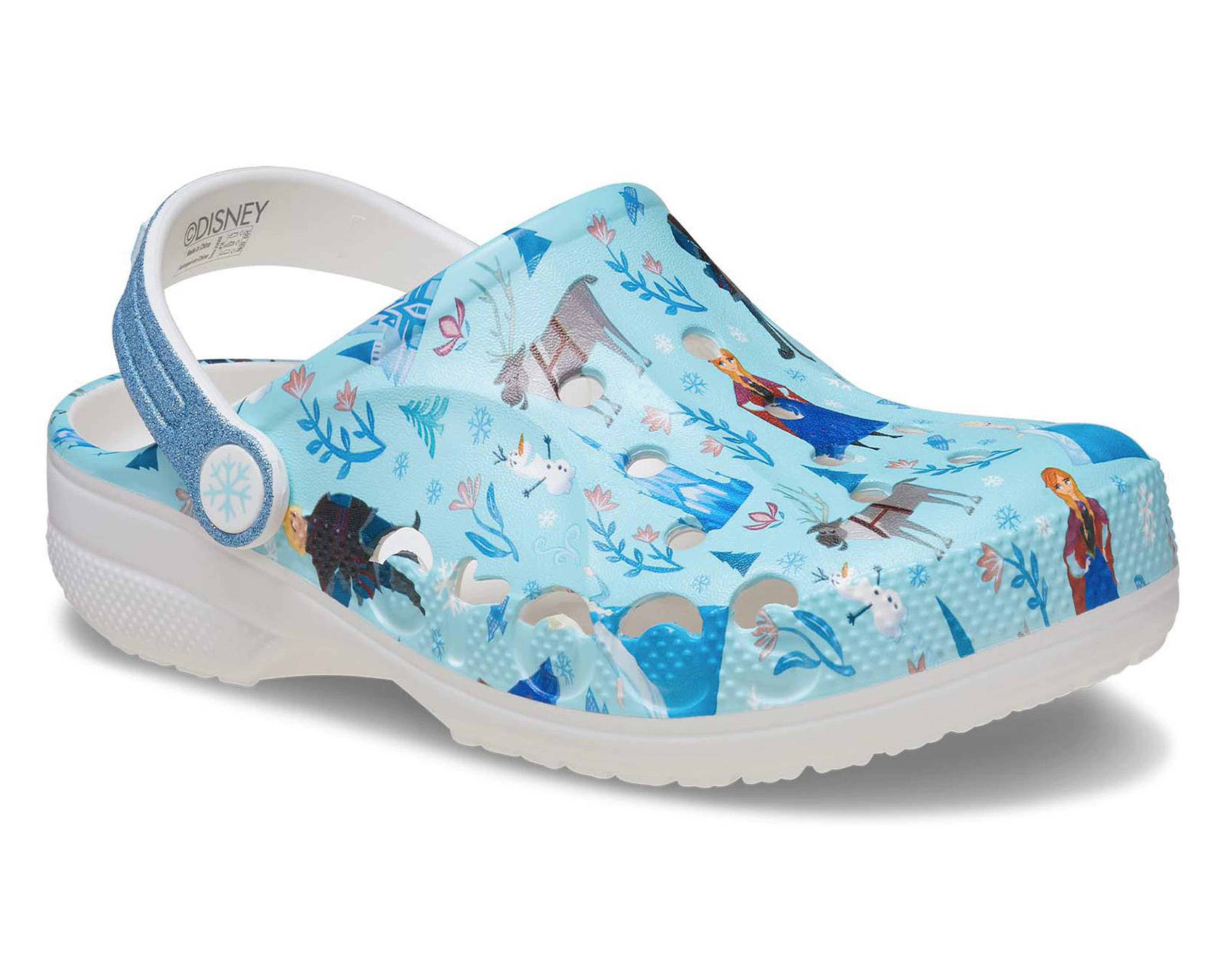 Foto 1 | Sandalias Crocs Baya Clog Frozen para Niña