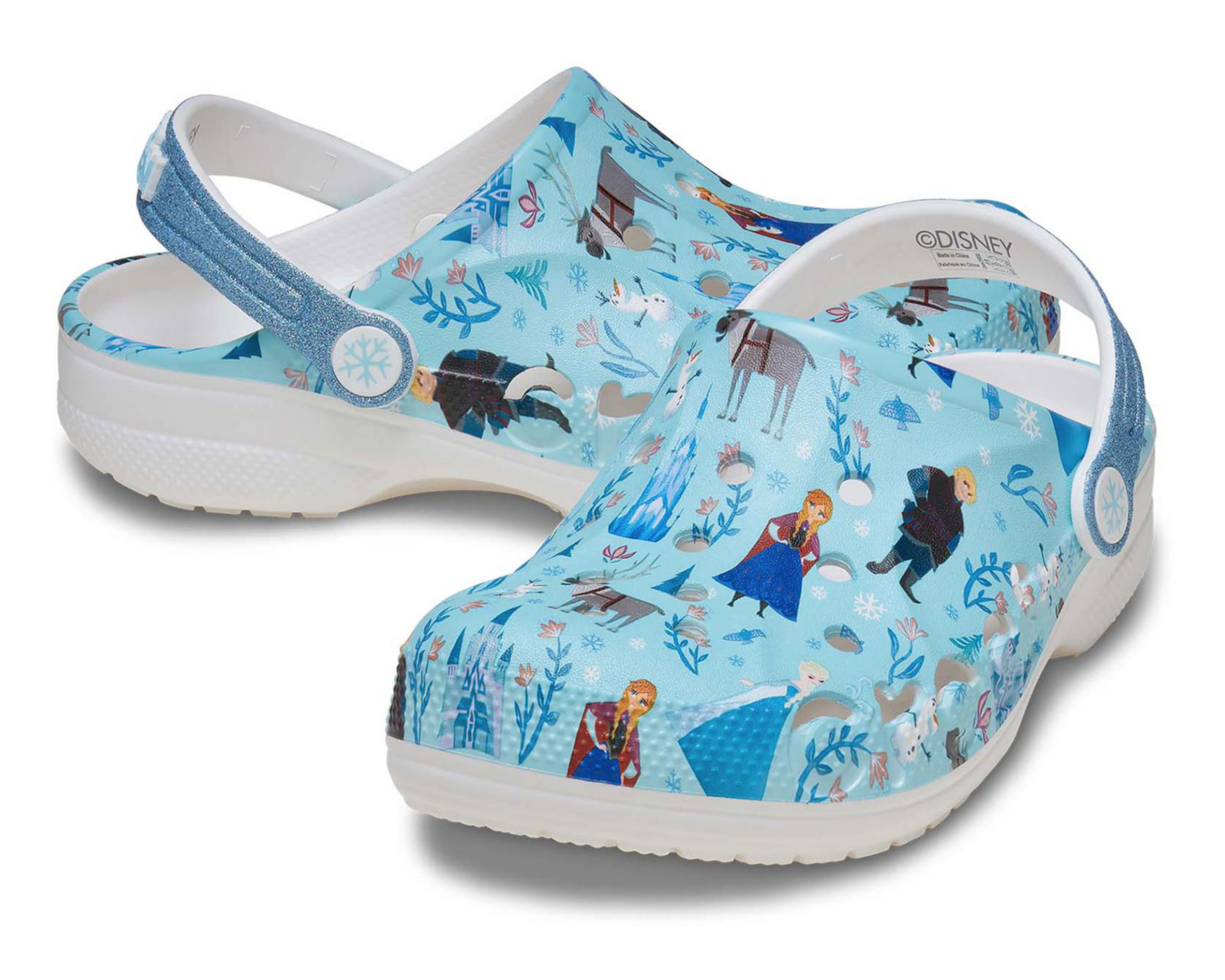 Foto 5 | Sandalias Crocs Baya Clog Frozen para Niña