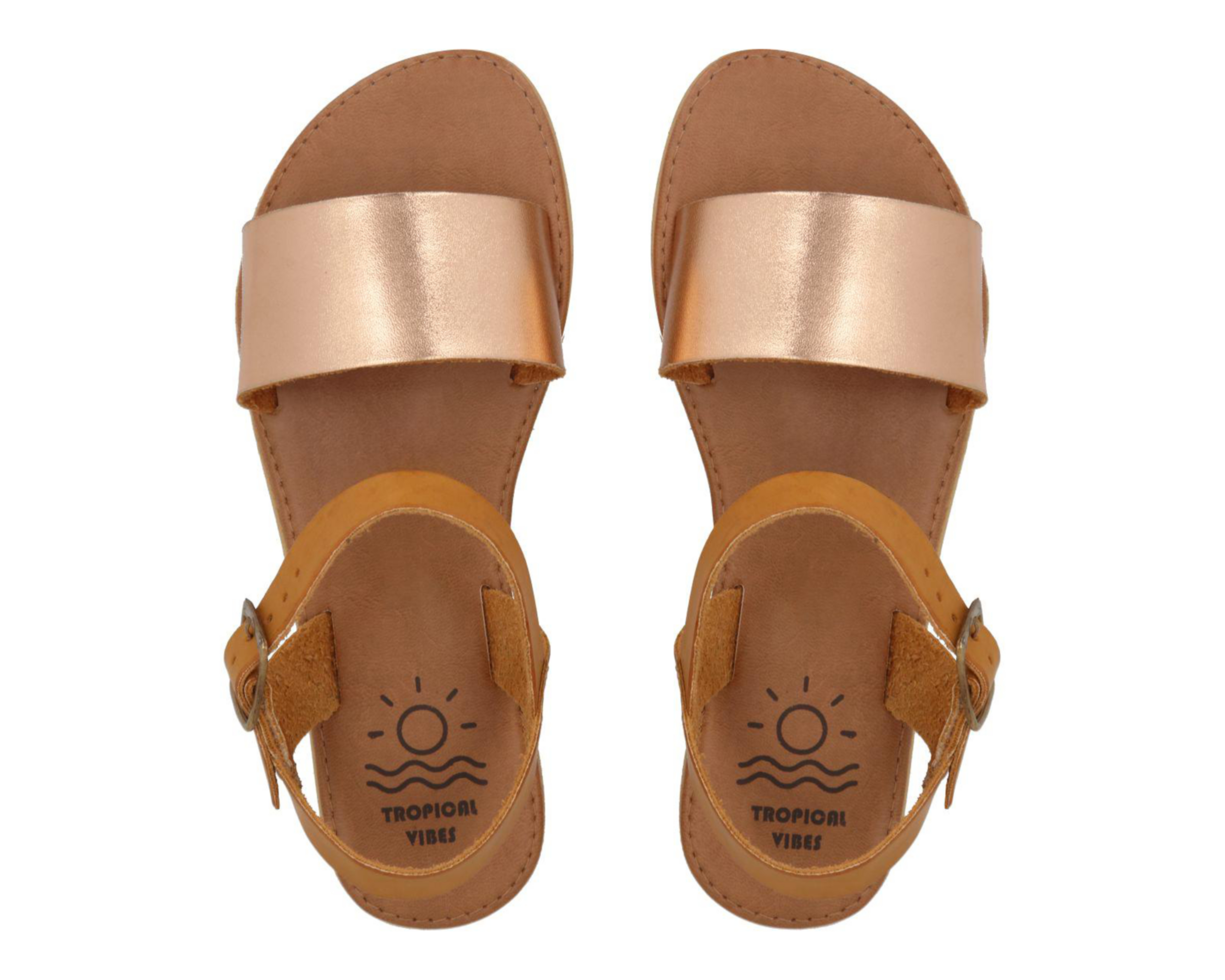 Foto 4 pulgar | Sandalias Casuales Tropical Vibes para Mujer