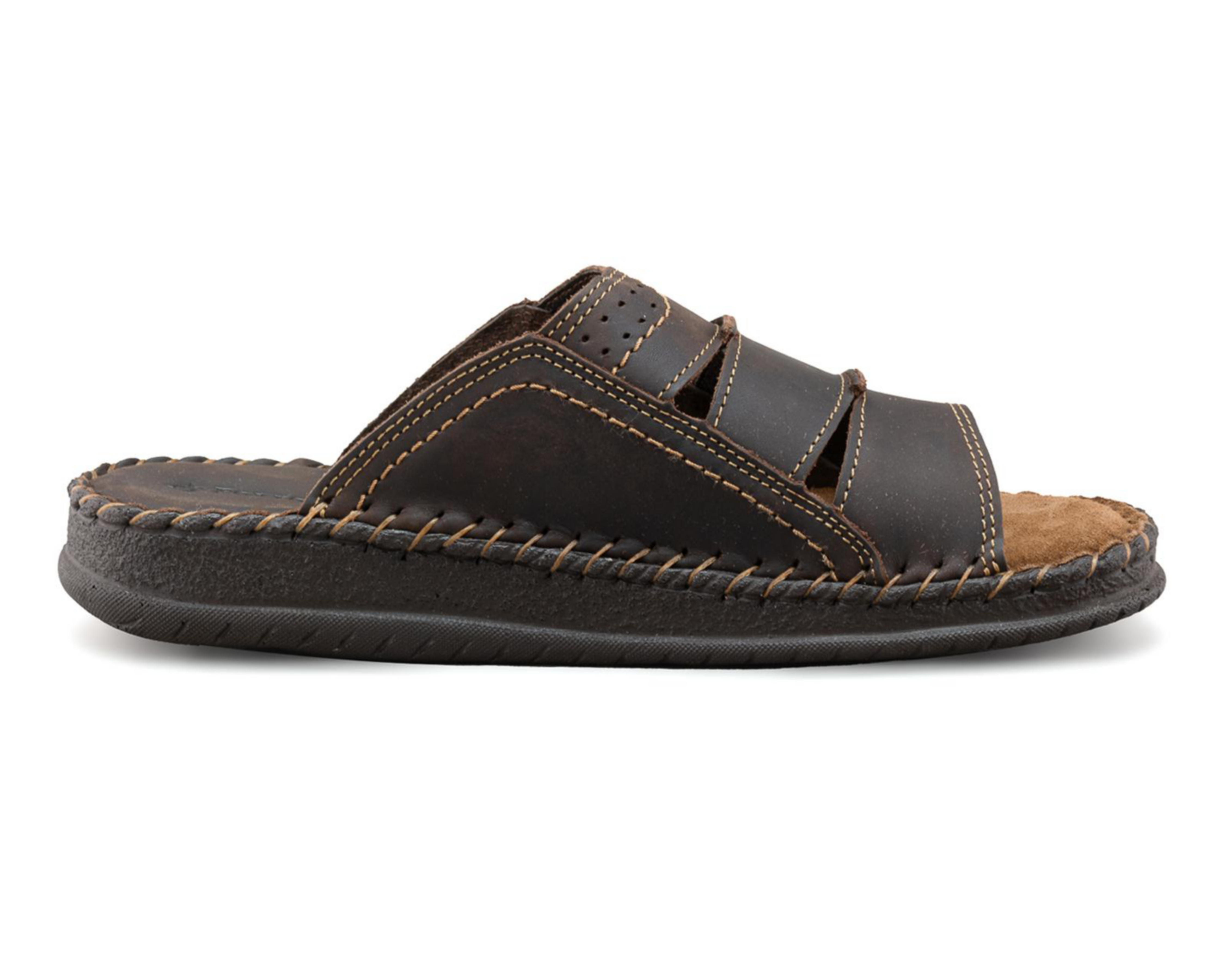 Foto 5 pulgar | Sandalias Casuales Porto Sur de Piel para Hombre