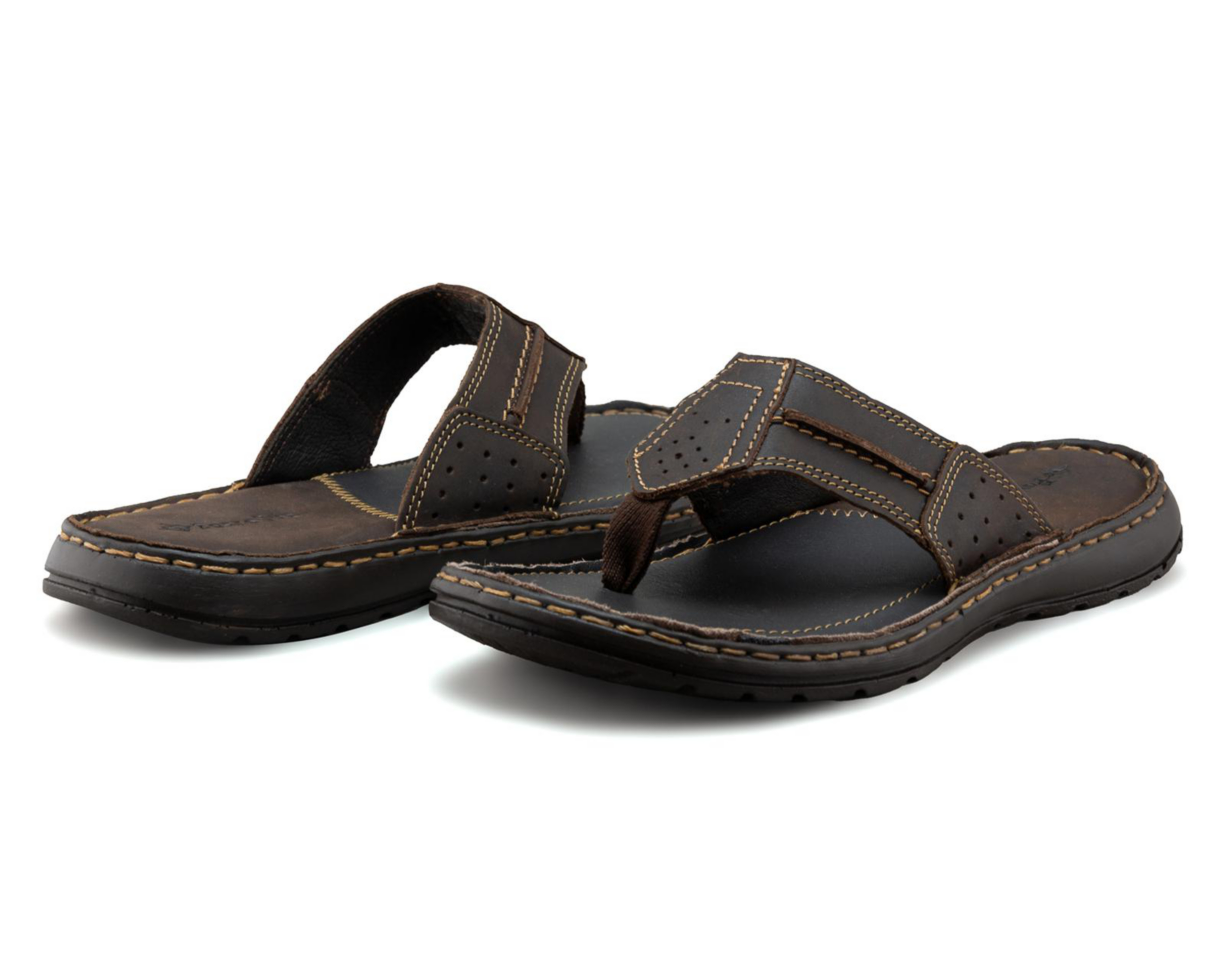 Foto 1 | Sandalias Casuales Porto Sur de Piel para Hombre