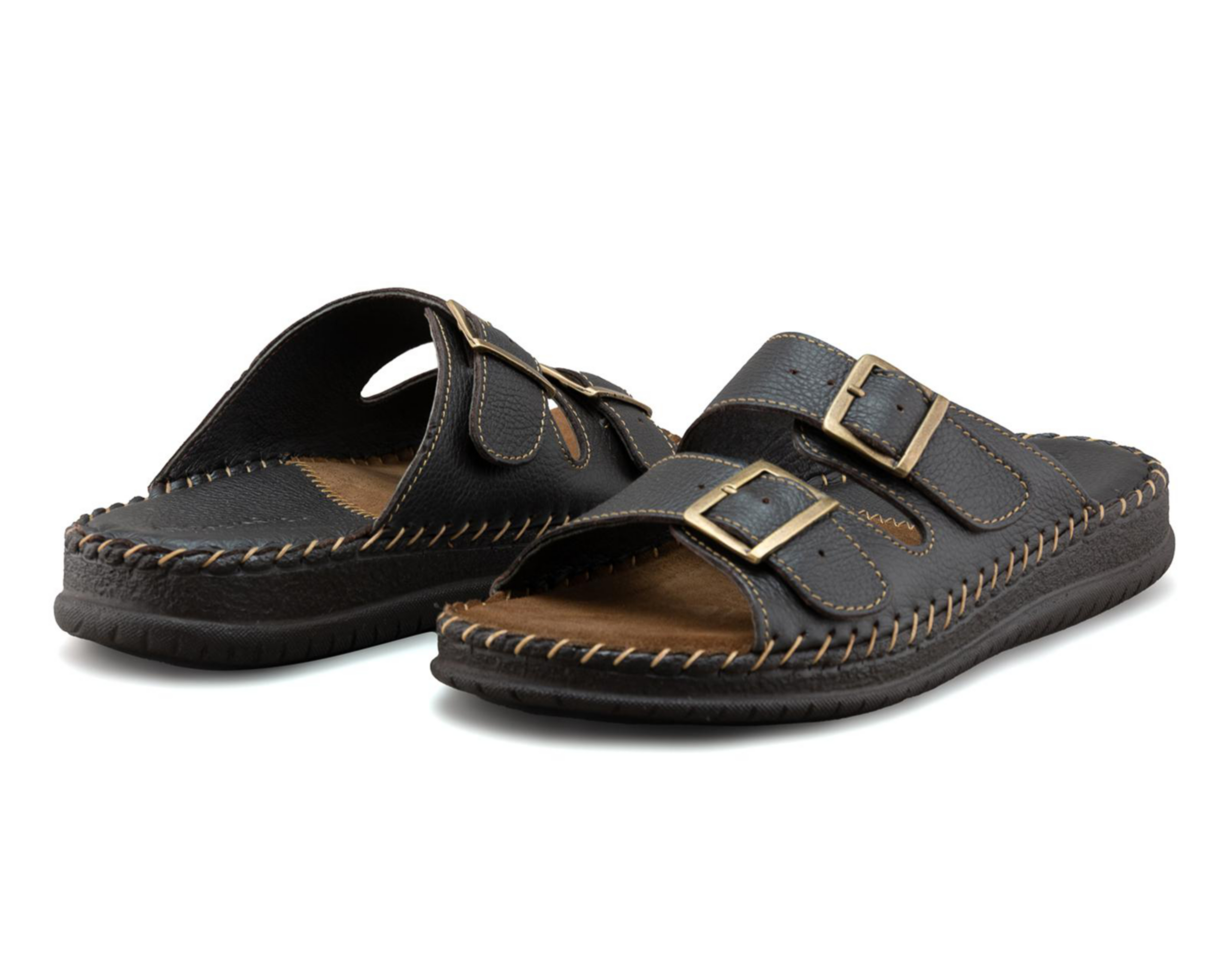 Foto 1 | Sandalias Casuales Porto Sur de Piel para Hombre