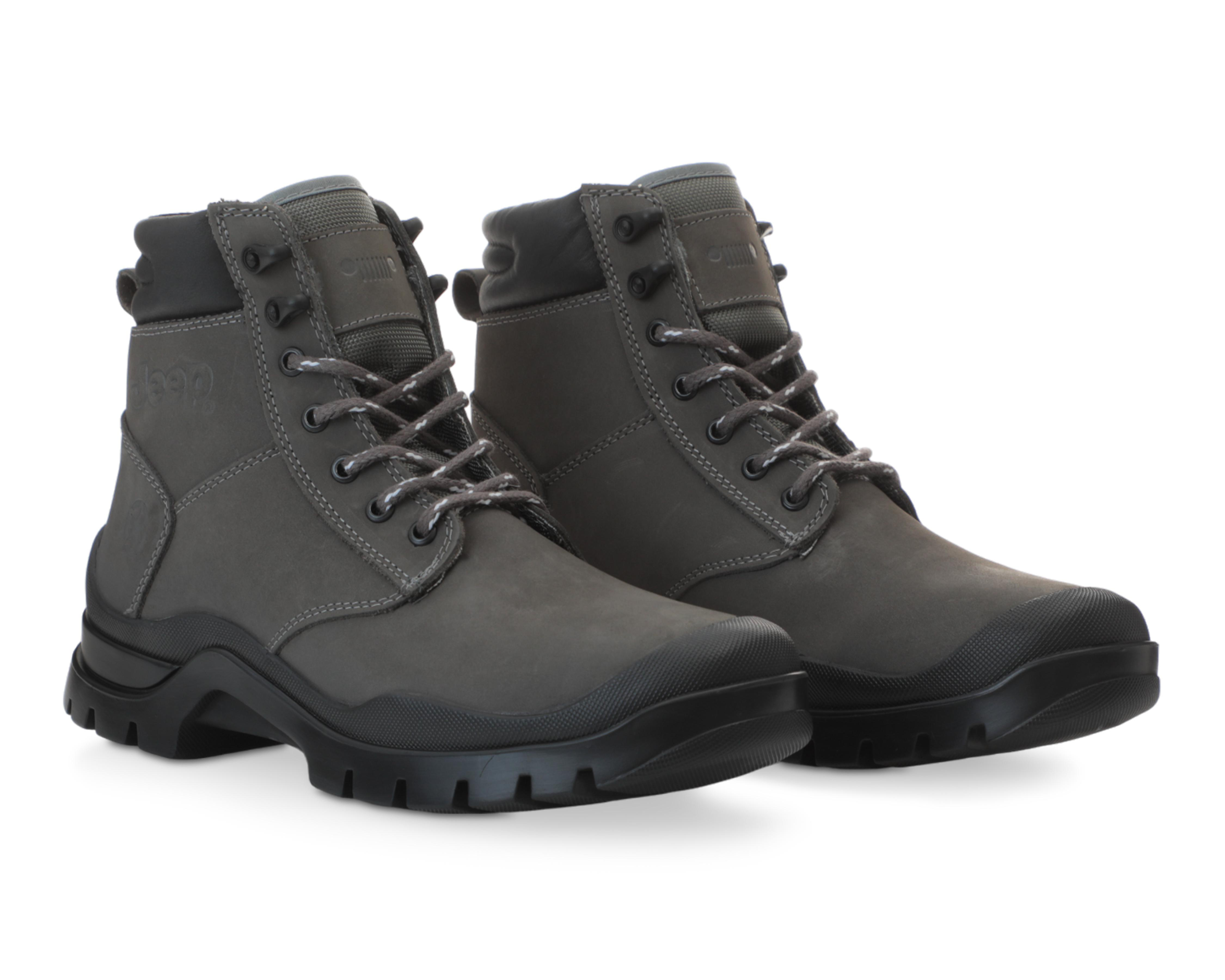 Foto 2 pulgar | Botas Outdoor Jeep de Piel para Hombre