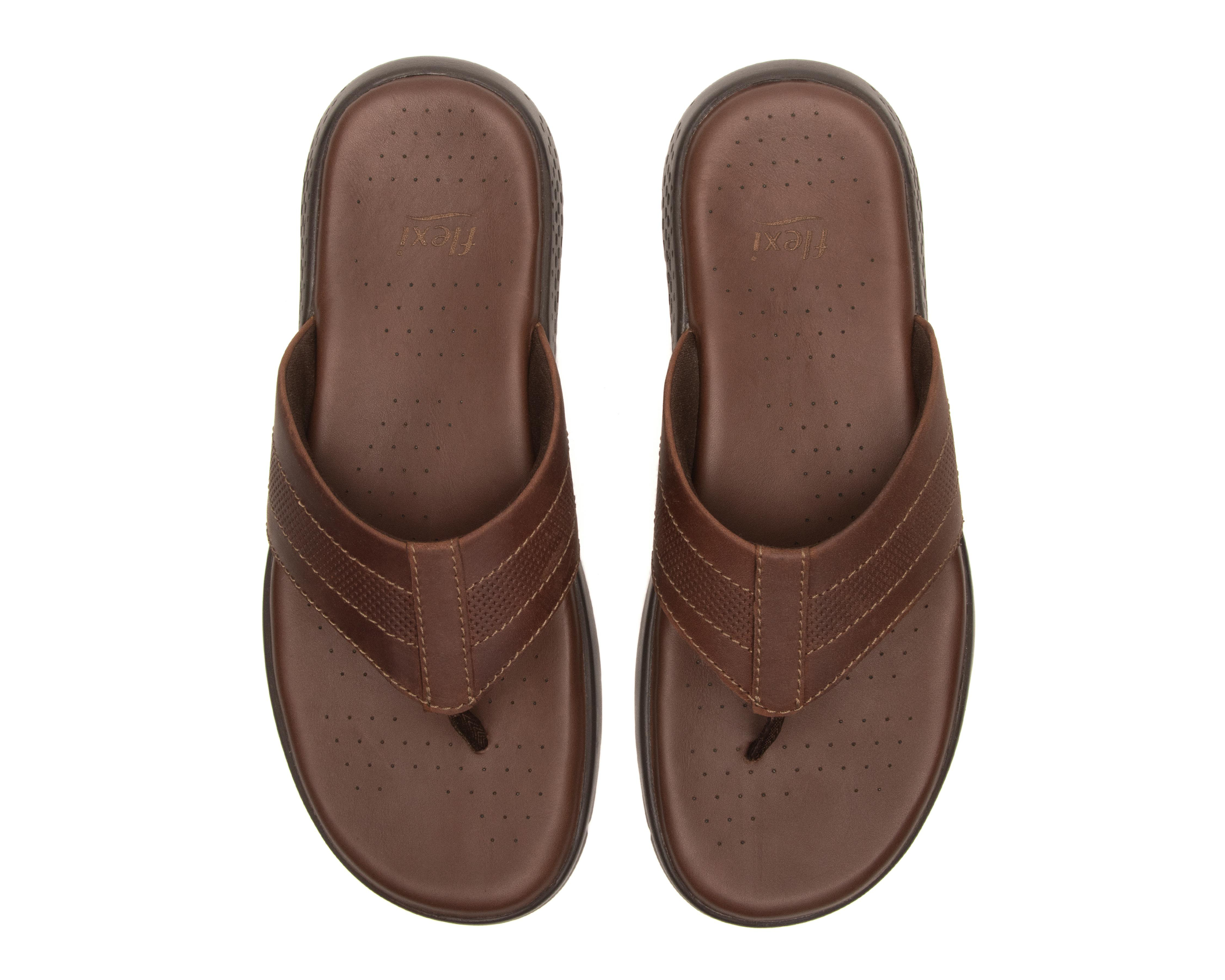 Foto 4 pulgar | Sandalias Casuales Flexi de Piel para Hombre