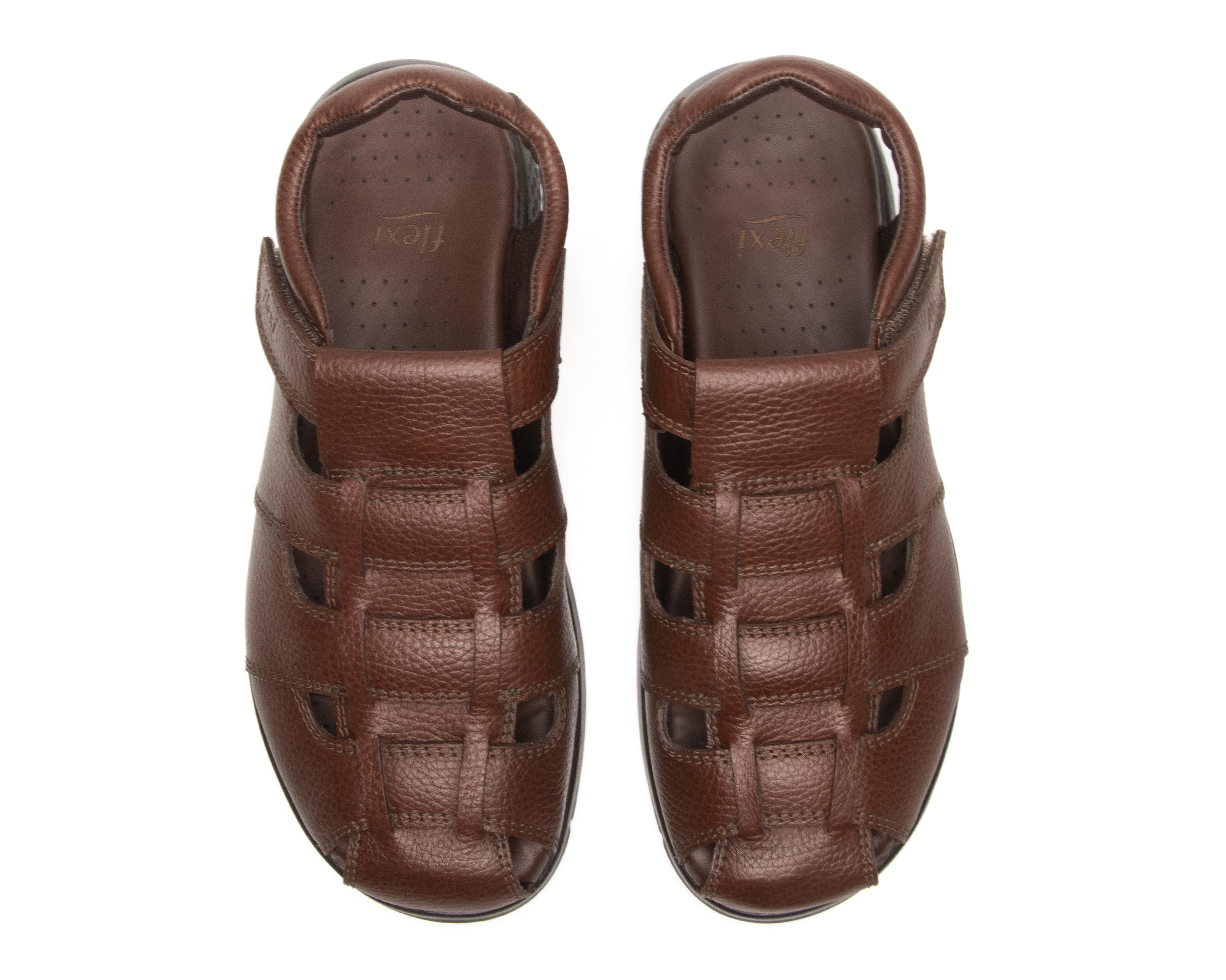 Foto 4 pulgar | Sandalias Casuales Flexi de Piel para Hombre