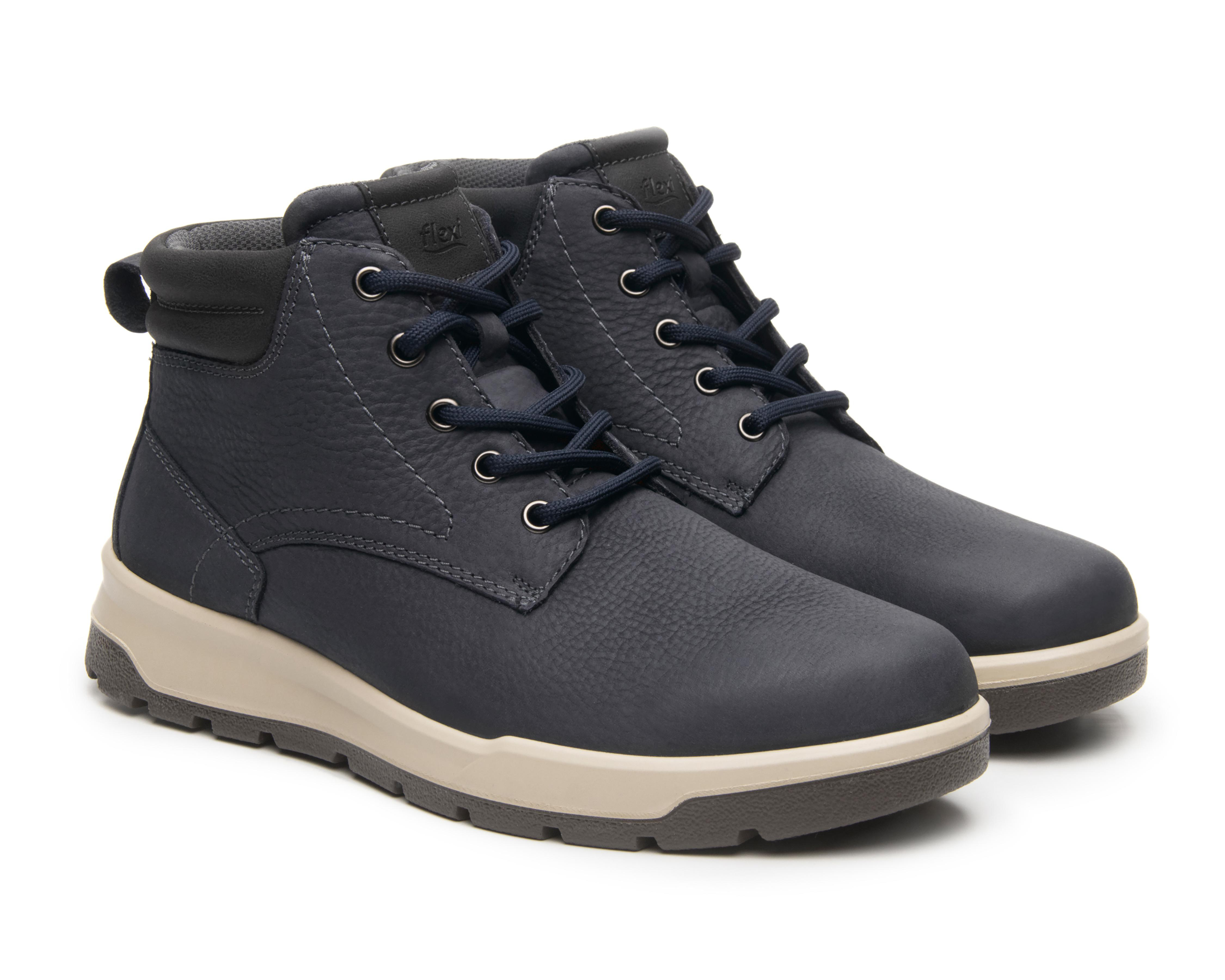 Foto 2 pulgar | Botas Outdoor Flexi de Piel para Hombre