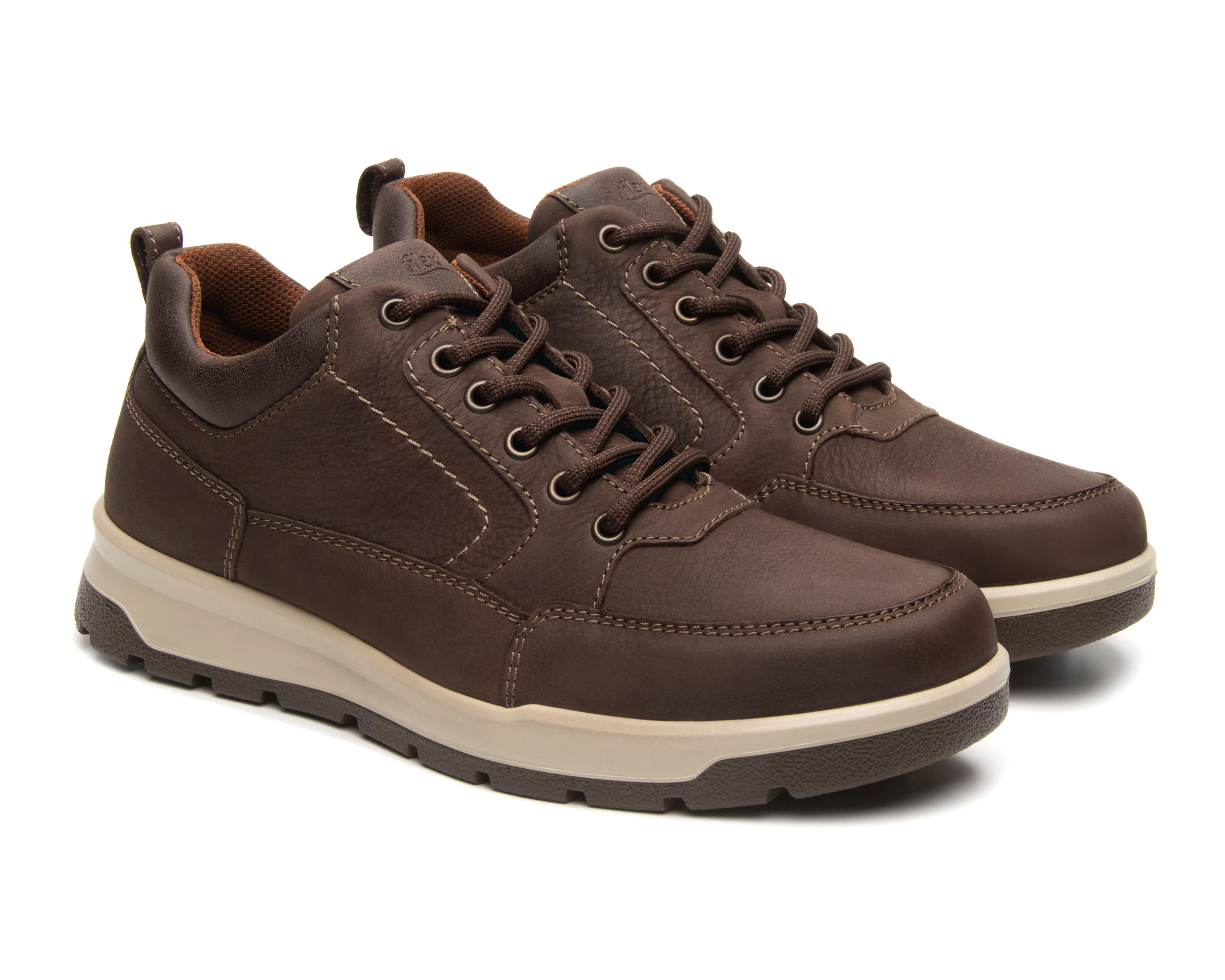 Tenis Casuales Flexi de Piel para Hombre