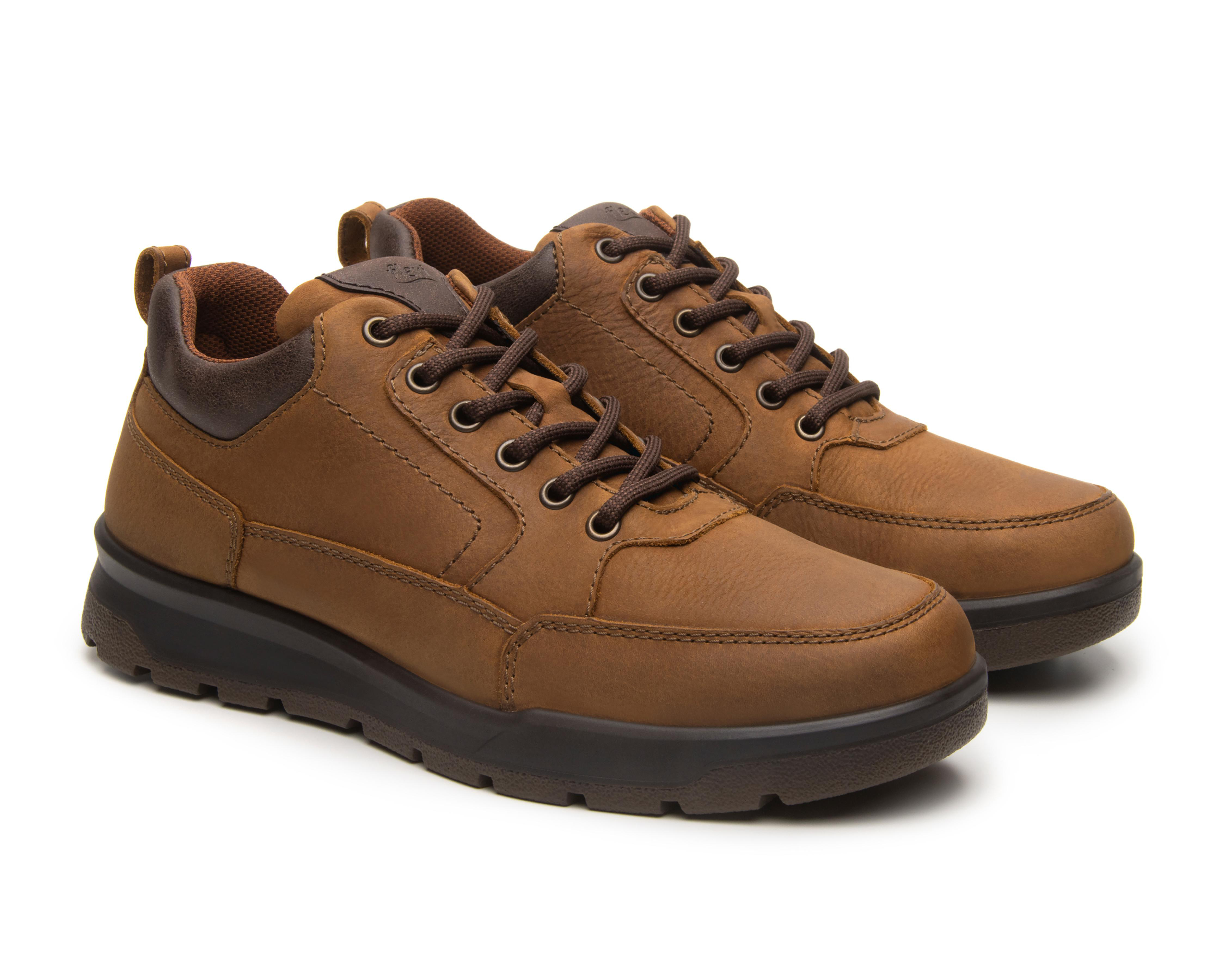 Tenis Casuales Flexi de Piel para Hombre