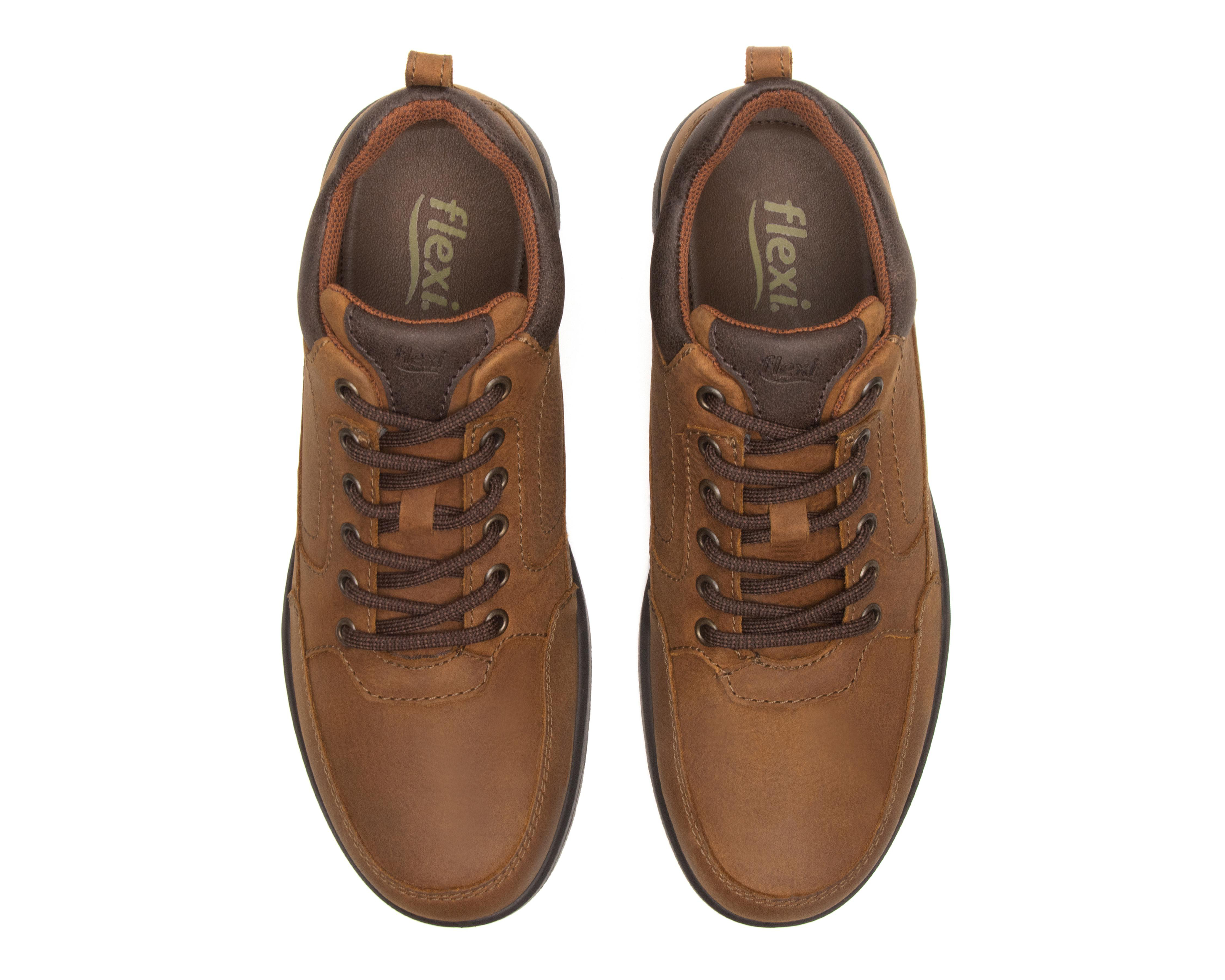 Foto 3 | Tenis Casuales Flexi de Piel para Hombre