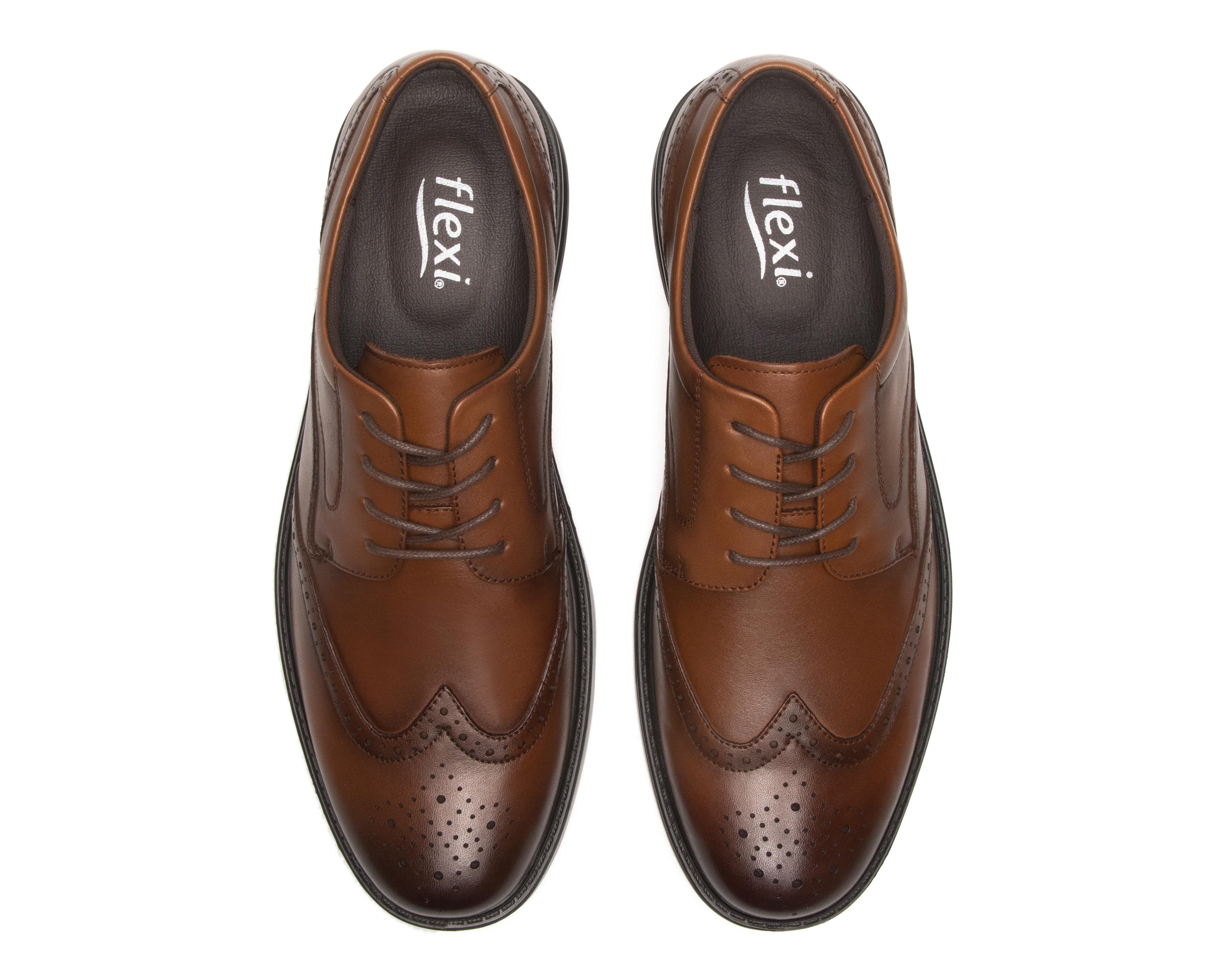 Foto 3 | Zapatos de Vestir Flexi de Piel para Hombre