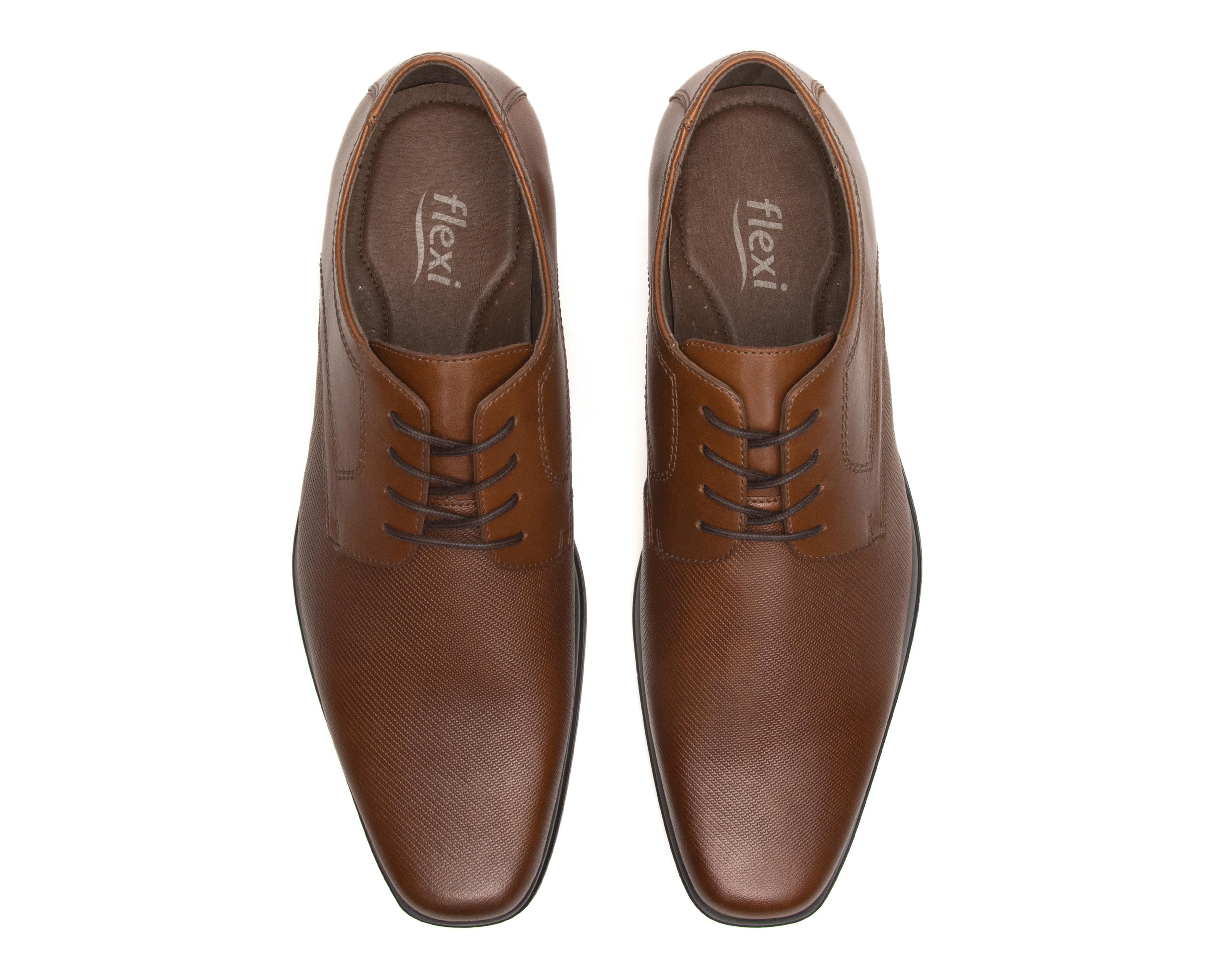 Foto 3 | Zapatos de Vestir Flexi de Piel para Hombre