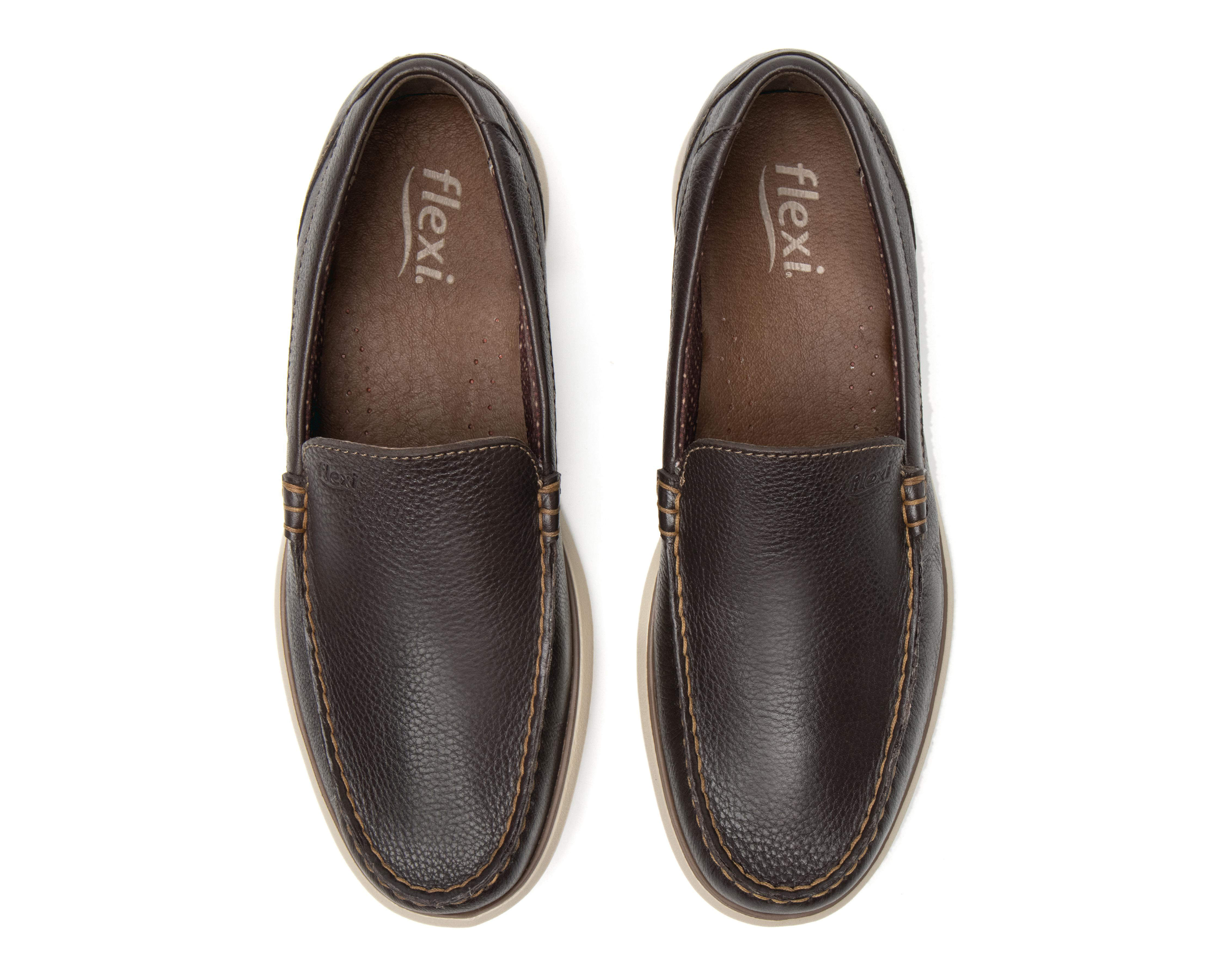 Foto 3 | Mocasines Flexi de Piel para Hombre