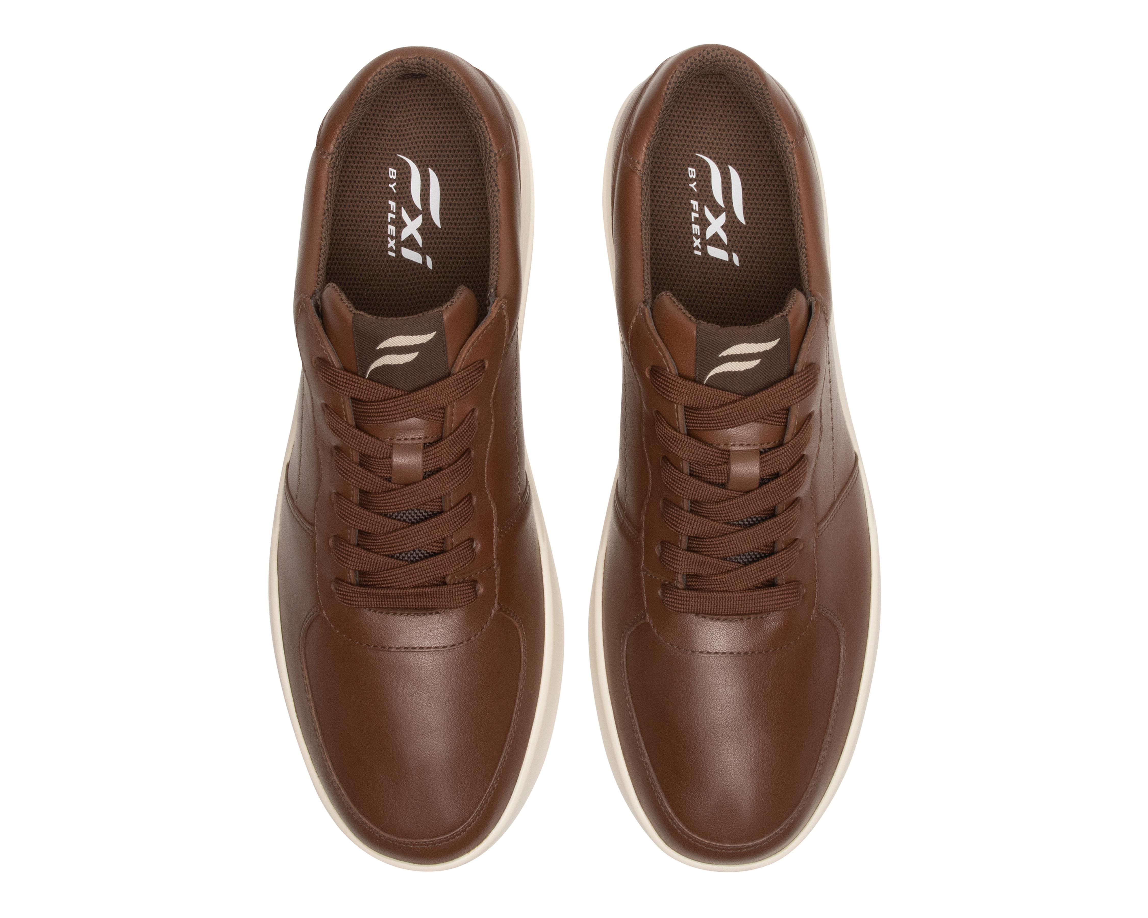 Foto 3 | Tenis Casuales Flexi de Piel para Hombre