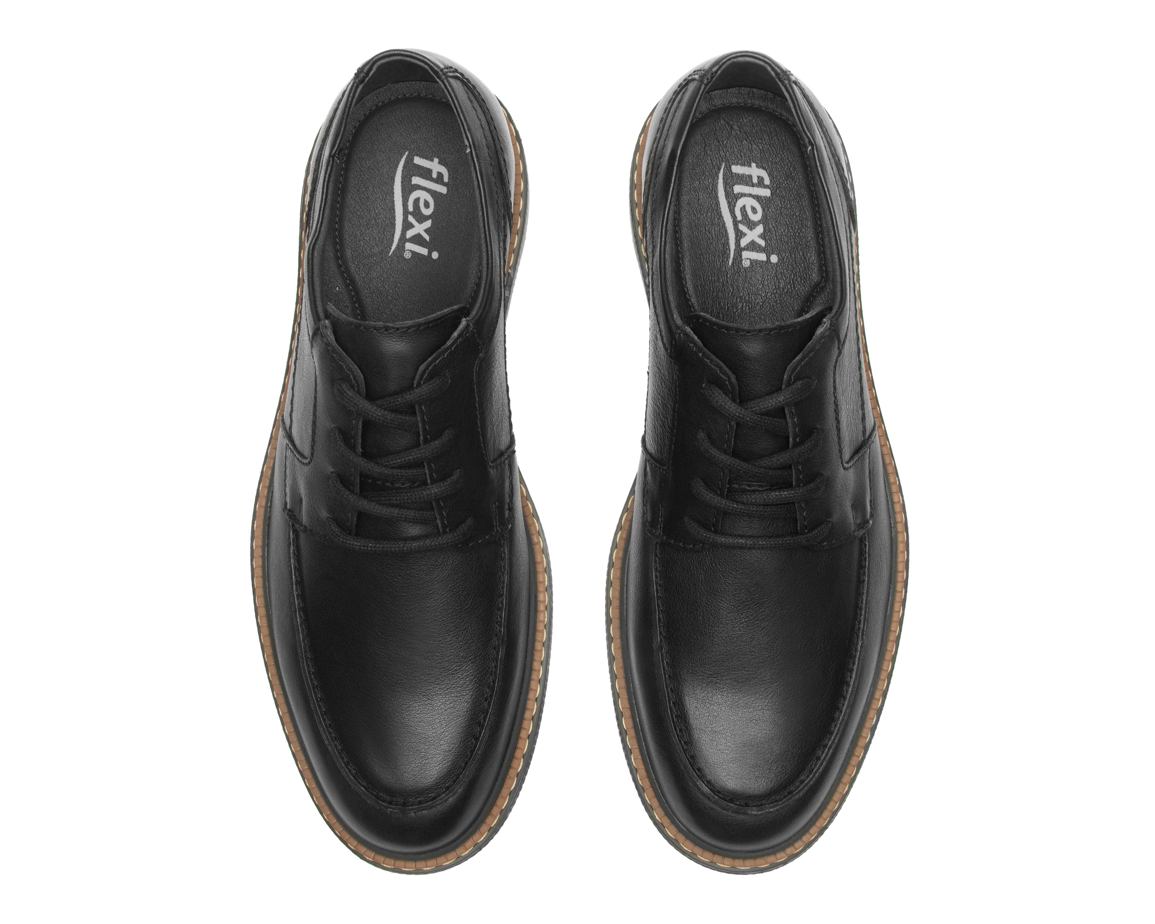 Foto 3 | Zapatos Casuales Flexi de Piel para Hombre