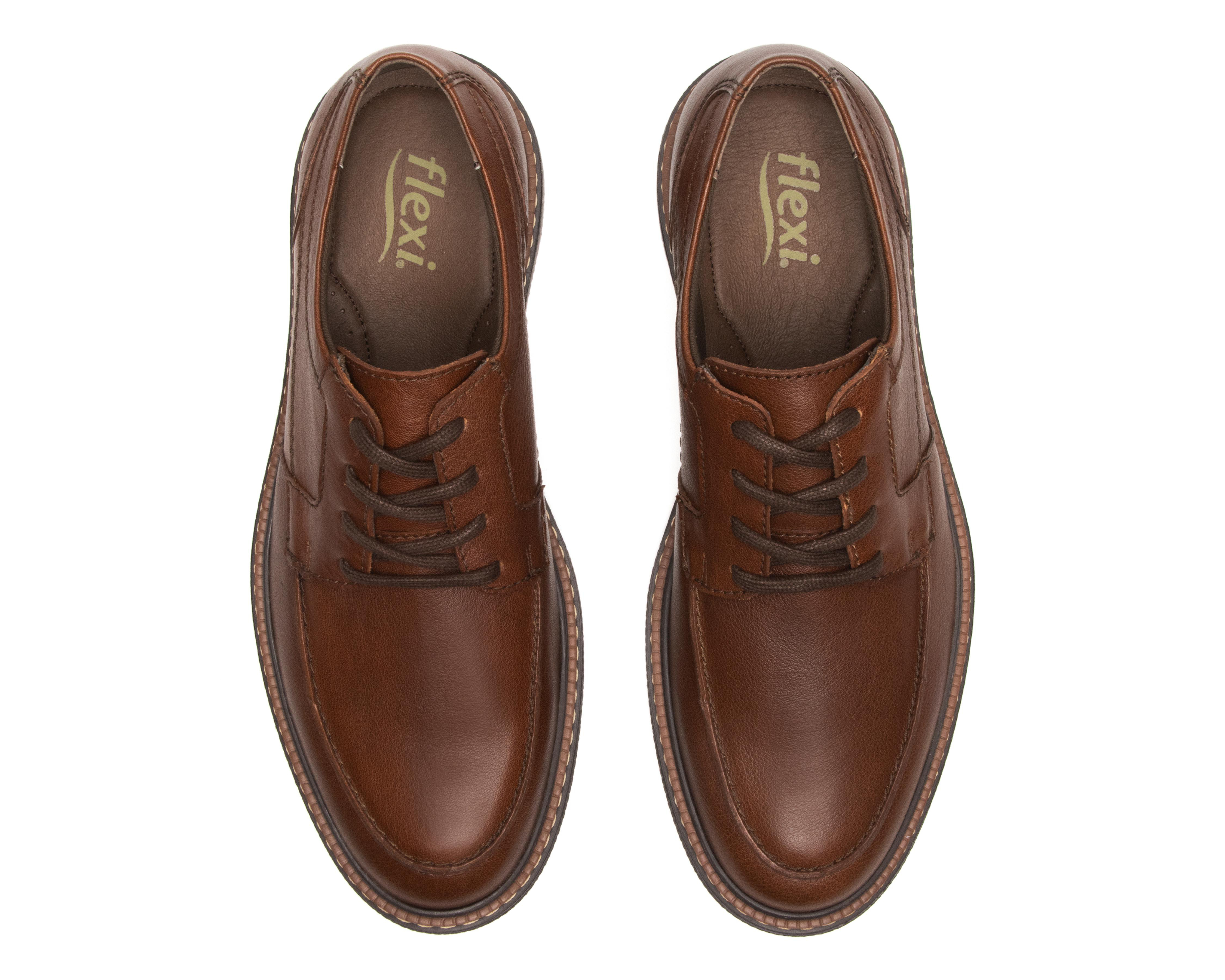 Foto 3 | Zapatos Casuales Flexi de Piel para Hombre