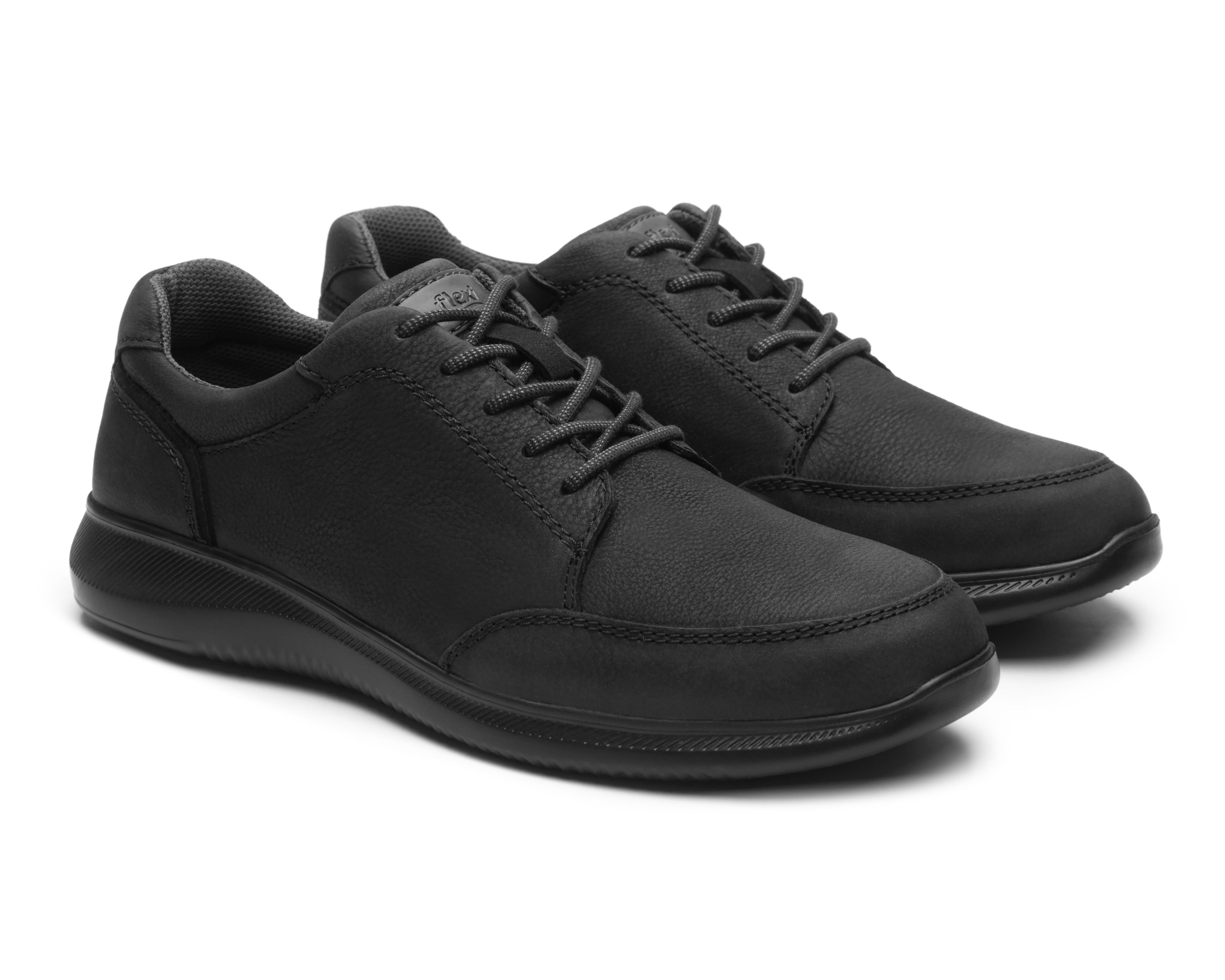 Foto 2 pulgar | Zapatos Casuales Flexi de Piel para Hombre