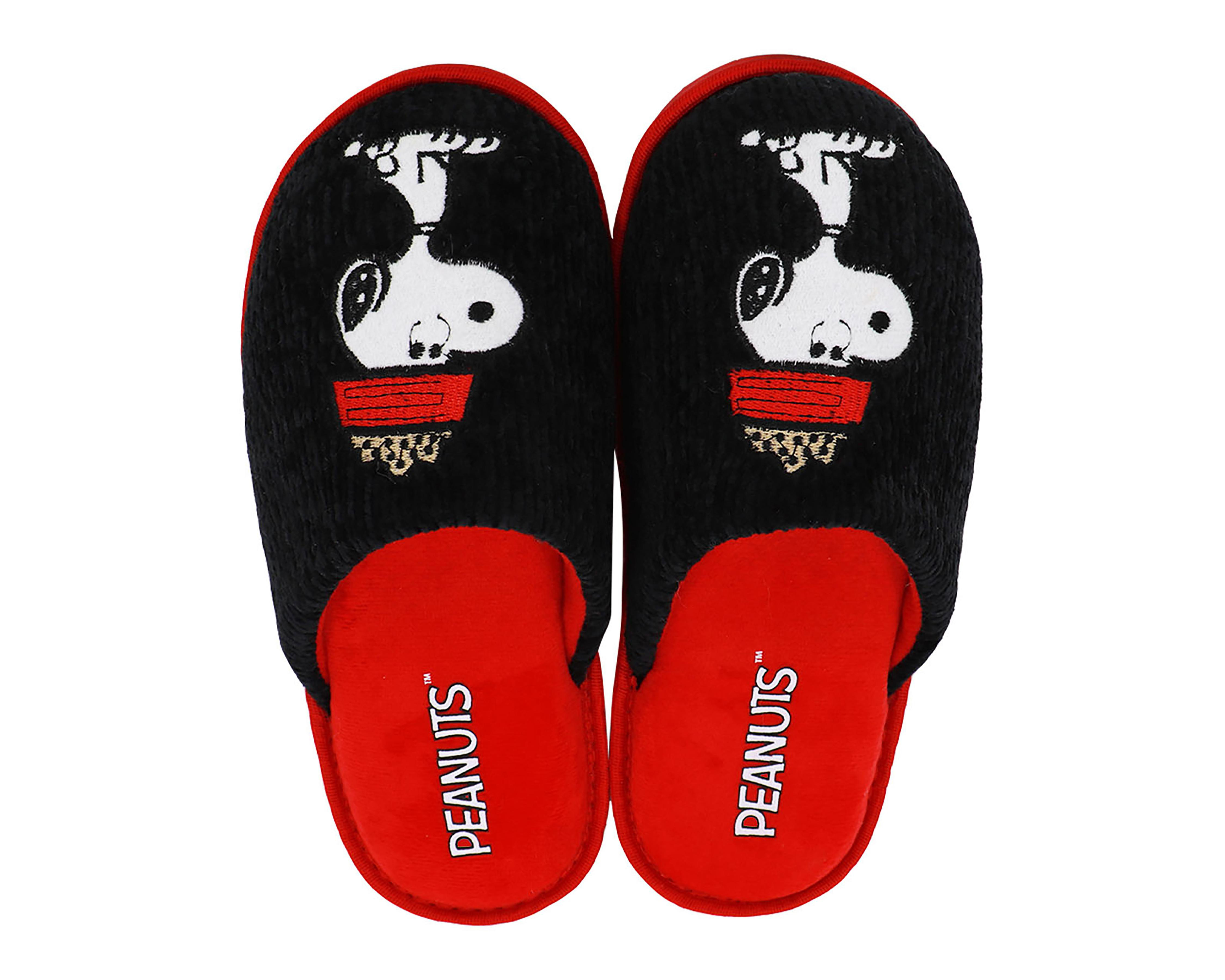 Foto 4 pulgar | Pantuflas de Snoopy para Mujer Peanuts