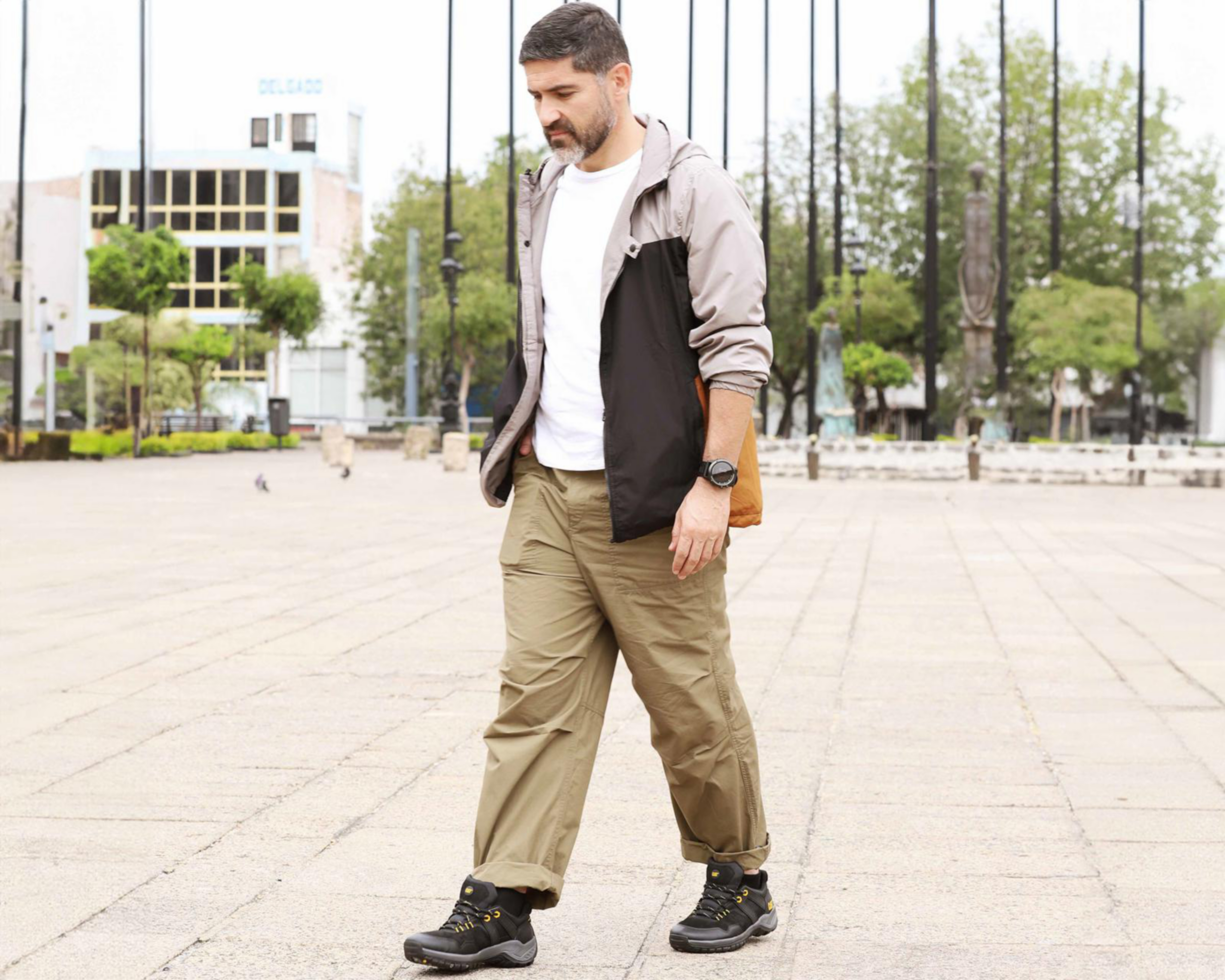 Foto 7 | Tenis Casuales CAT de Piel para Hombre