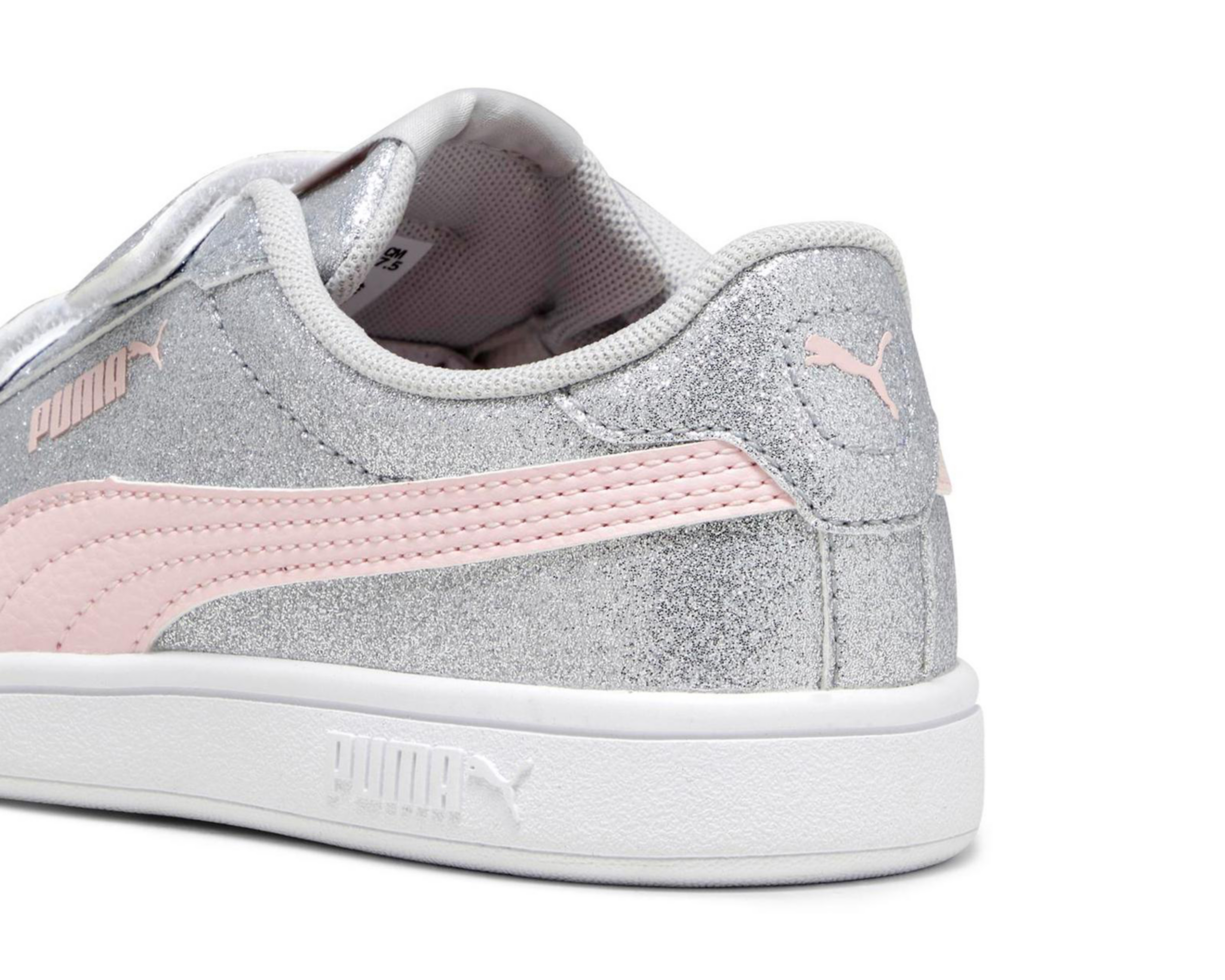 Foto 6 | Tenis Puma Smash 3.0 Glitz para Niña