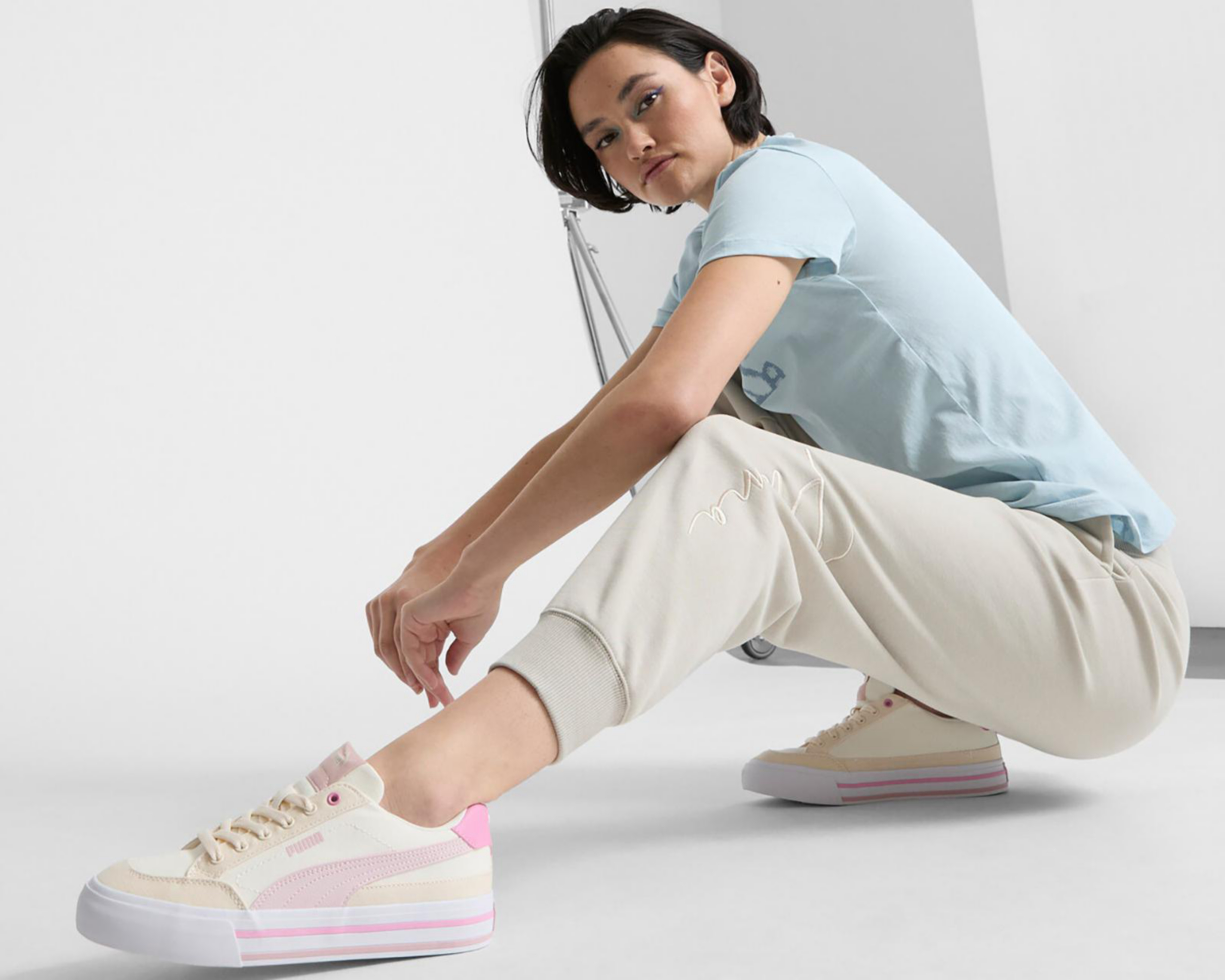 Foto 9 pulgar | Tenis Puma Court Classic Vulc para Mujer