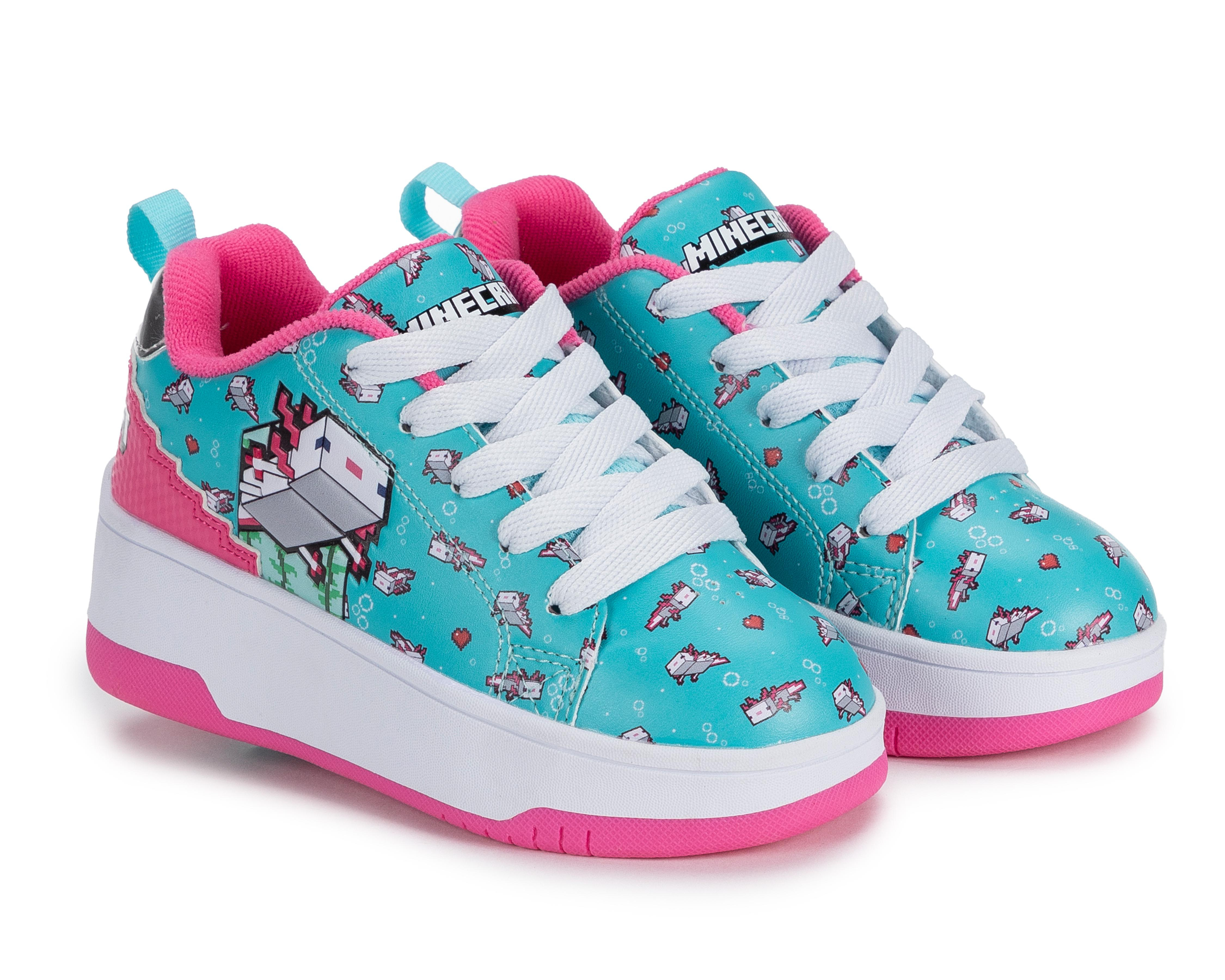 Foto 2 pulgar | Tenis Patines para Niña Heelys Minecraft
