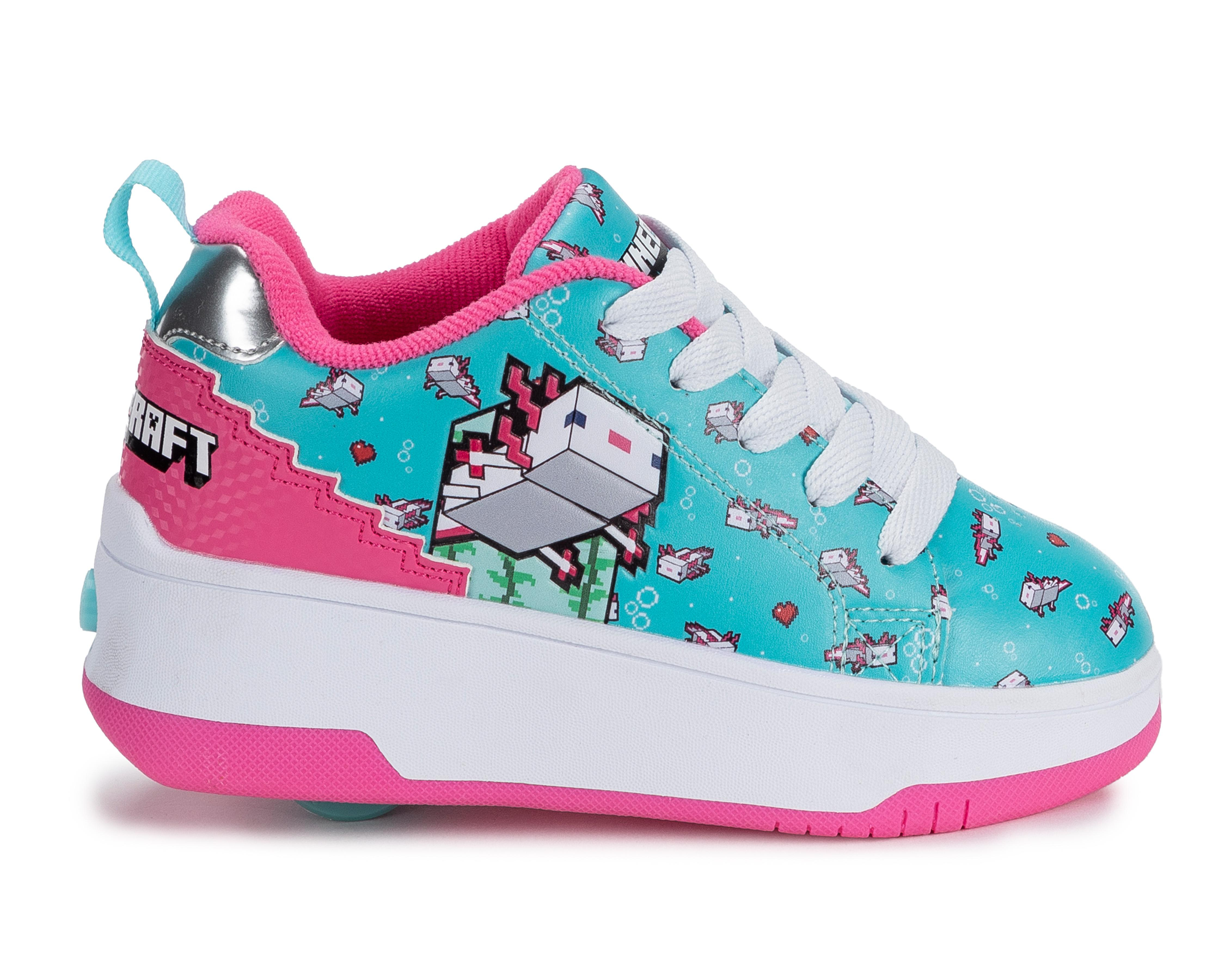 Foto 3 pulgar | Tenis Patines para Niña Heelys Minecraft