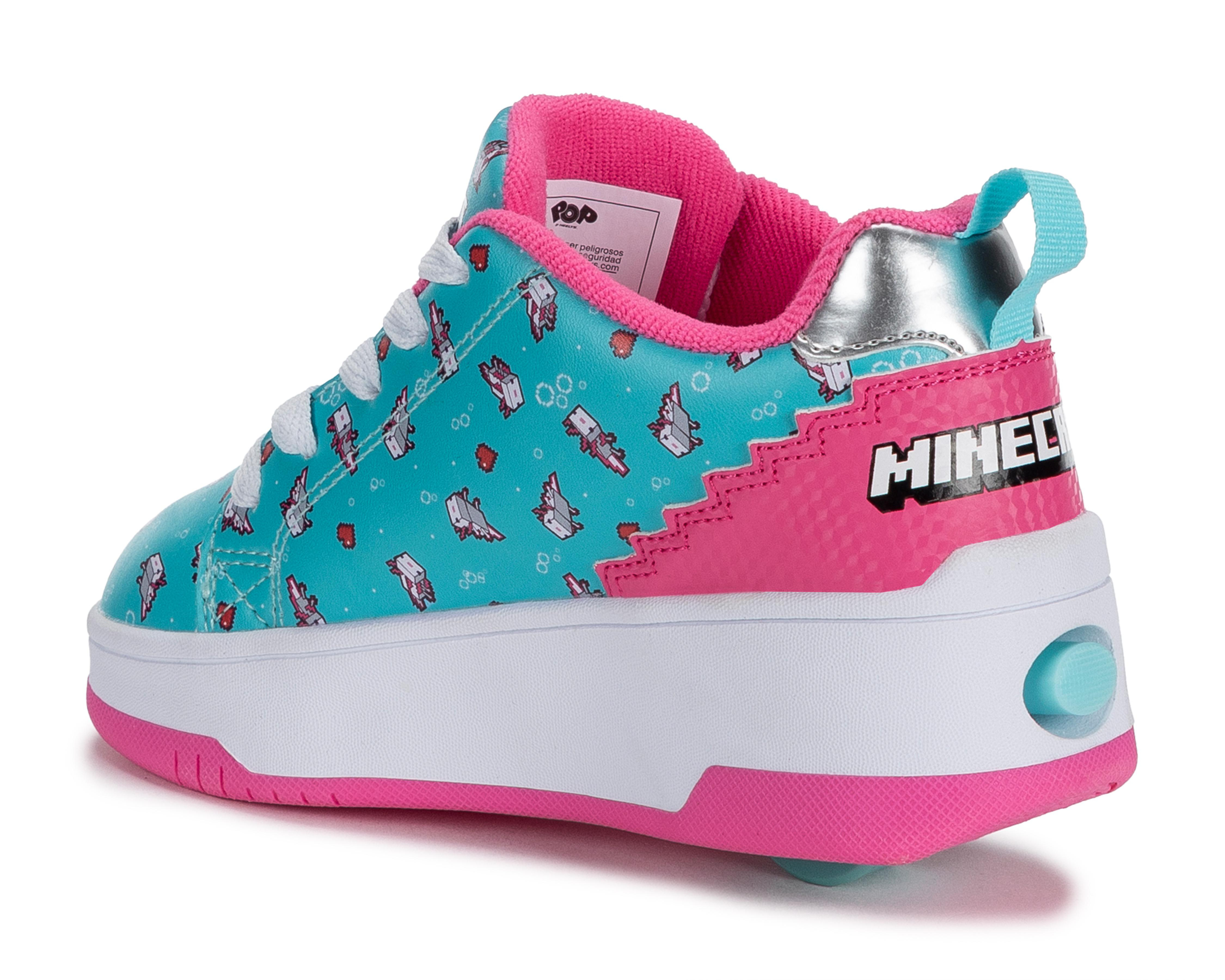 Foto 4 pulgar | Tenis Patines para Niña Heelys Minecraft
