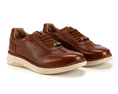 Foto 1 | Tenis Casuales Michel Domit de Piel para Hombre