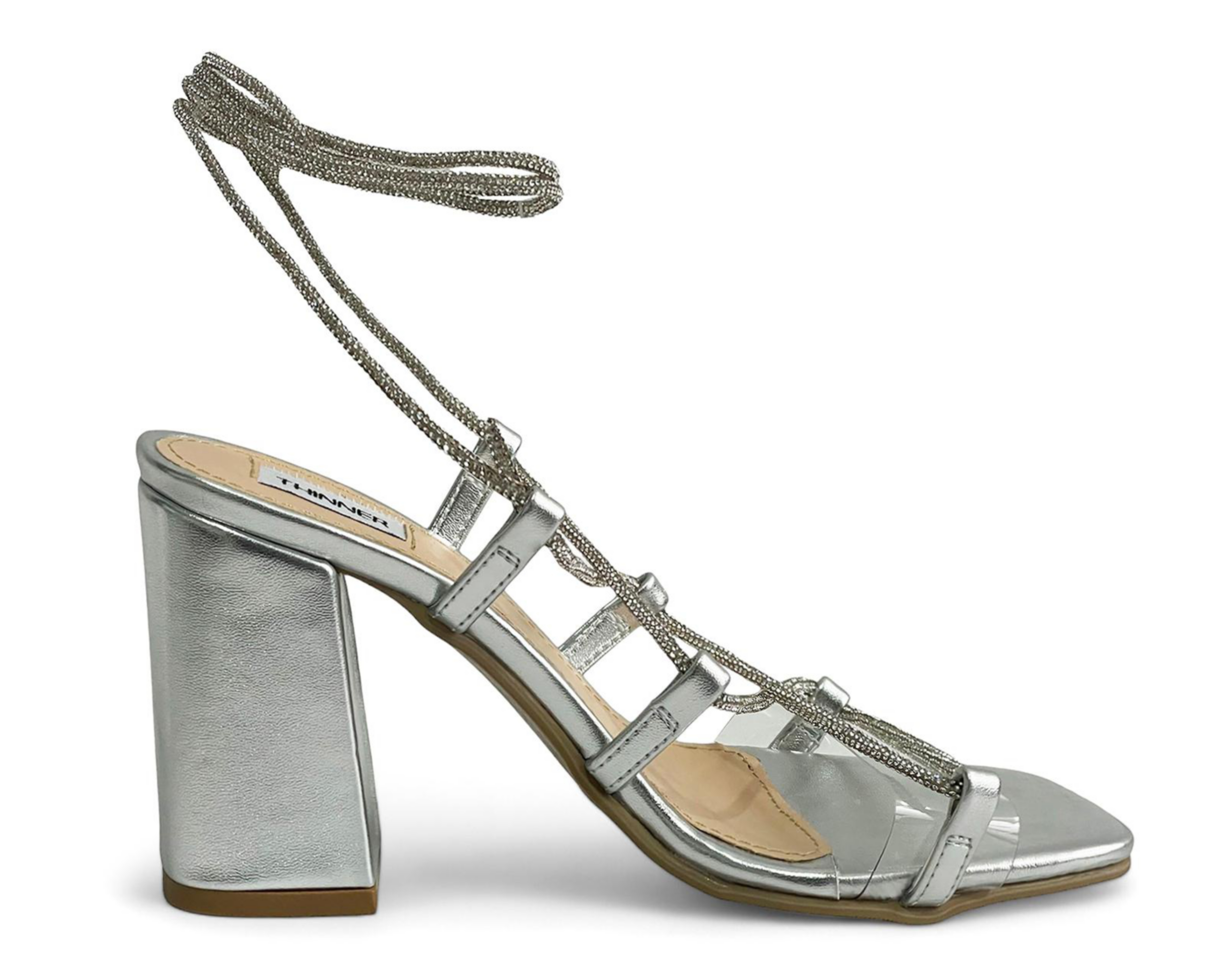 Foto 4 | Sandalias de Tacón Thinner para Mujer