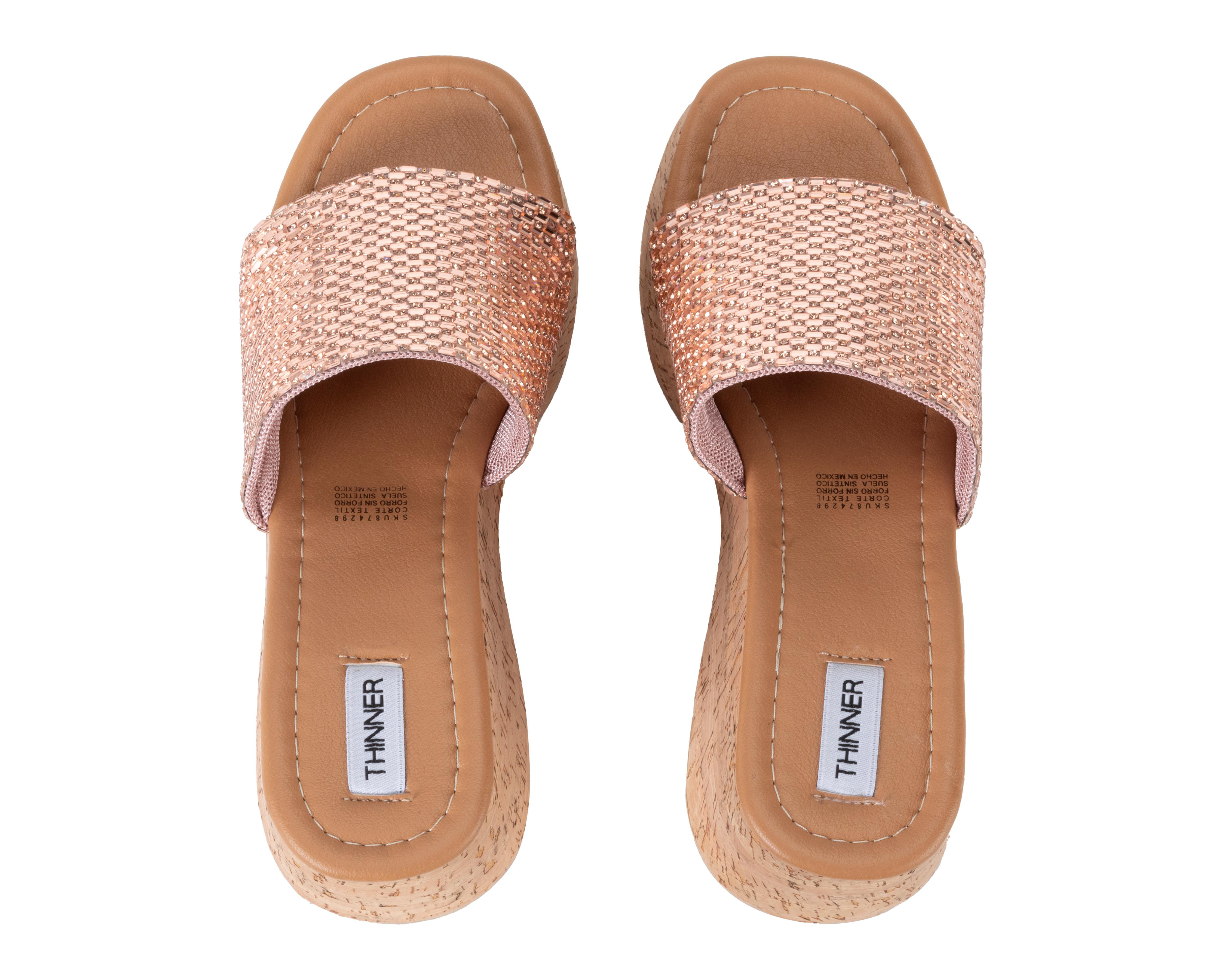 Foto 4 pulgar | Sandalias Casuales Thinner para Mujer