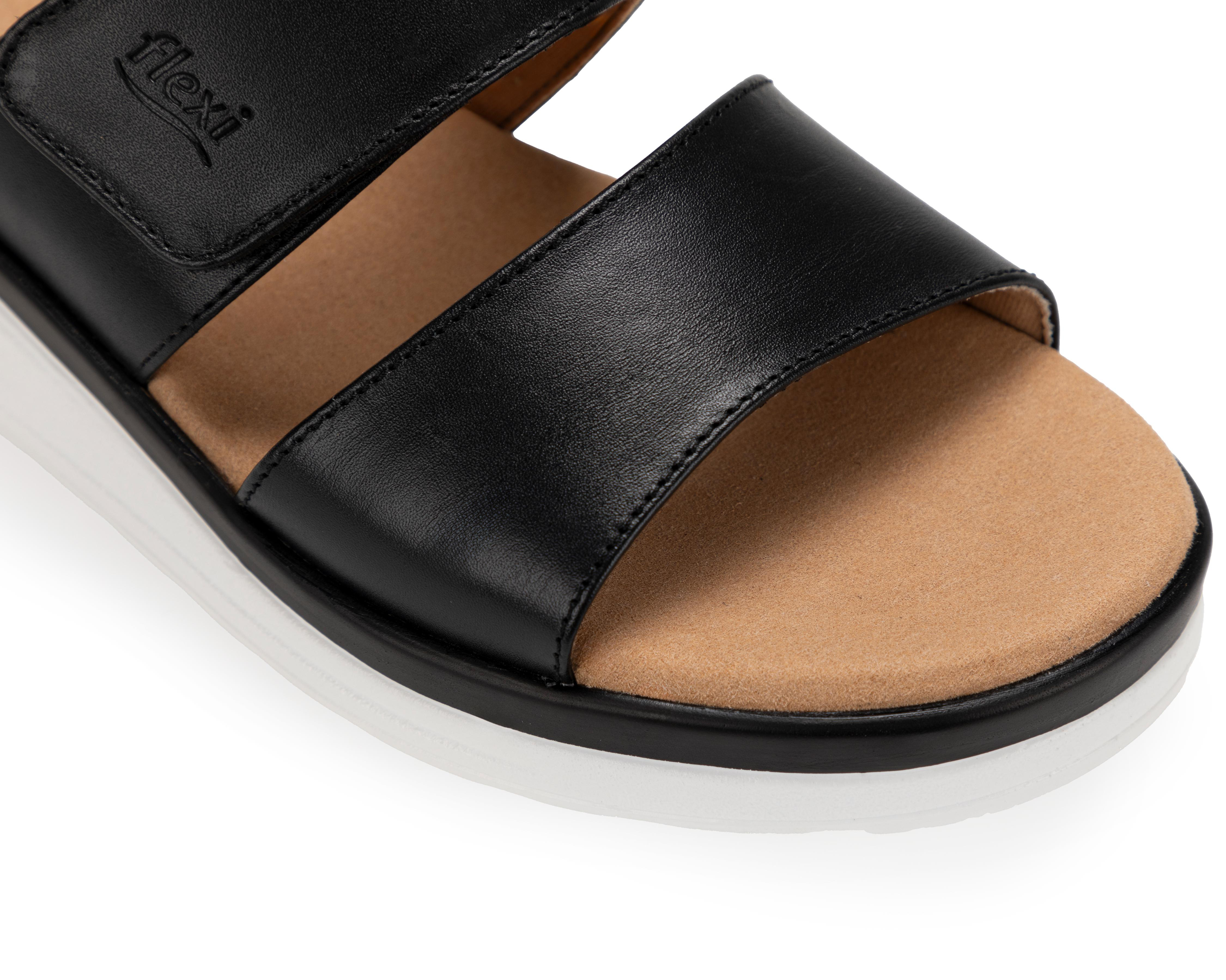 Foto 6 | Sandalias Confort Flexi de Piel para Mujer