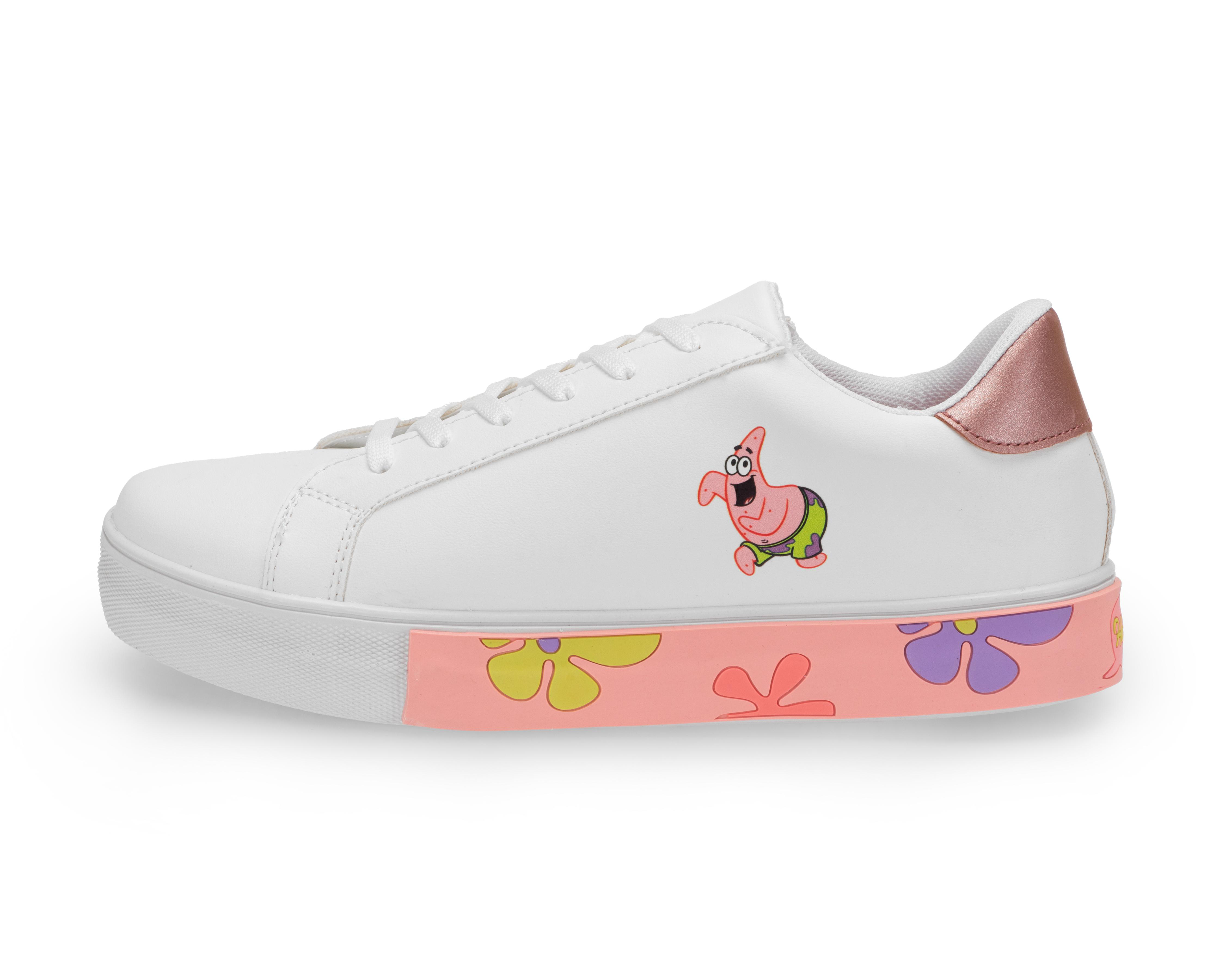 Foto 5 pulgar | Tenis Casuales Bob Esponja para Mujer