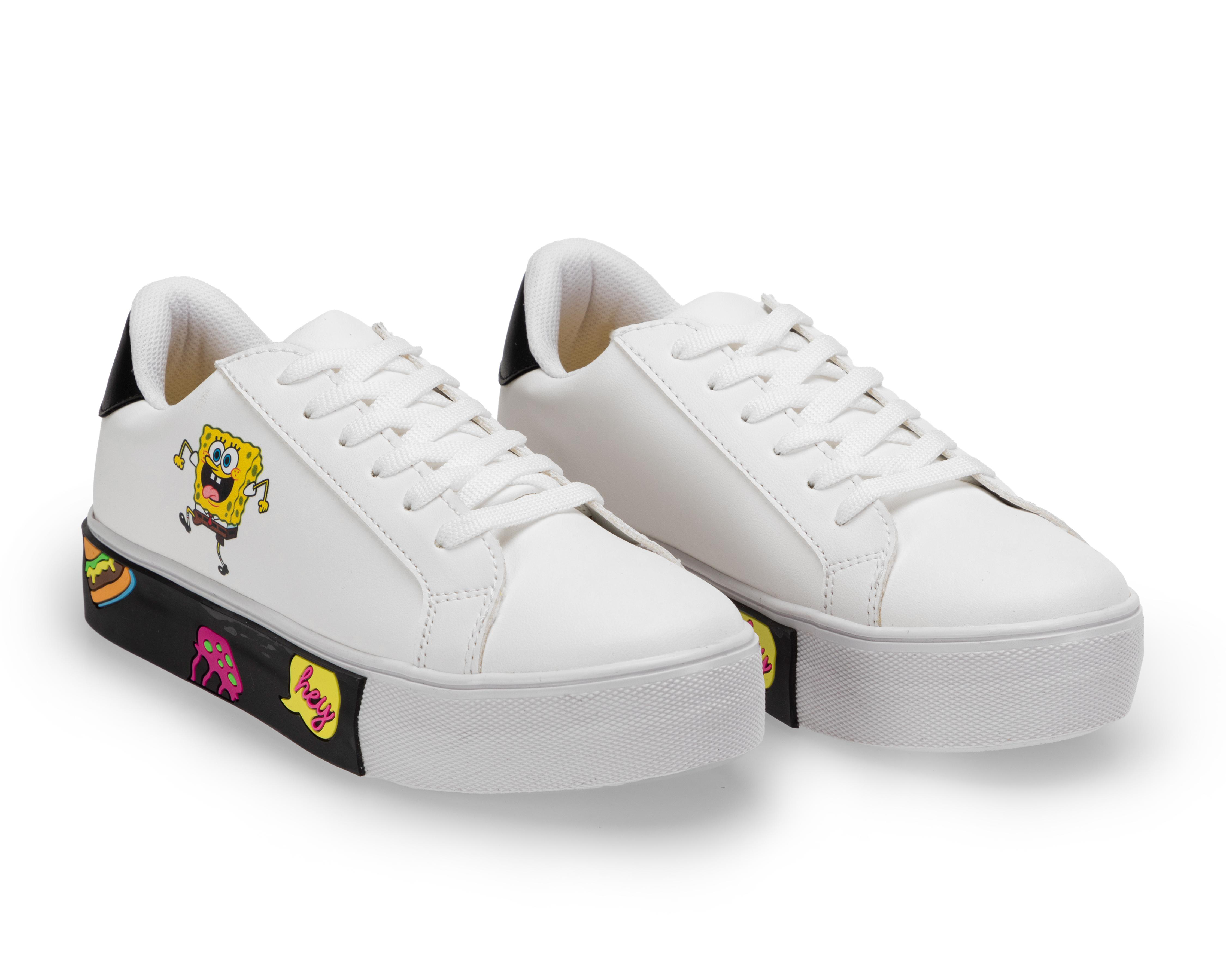 Foto 1 | Tenis Casuales Bob Esponja para Mujer