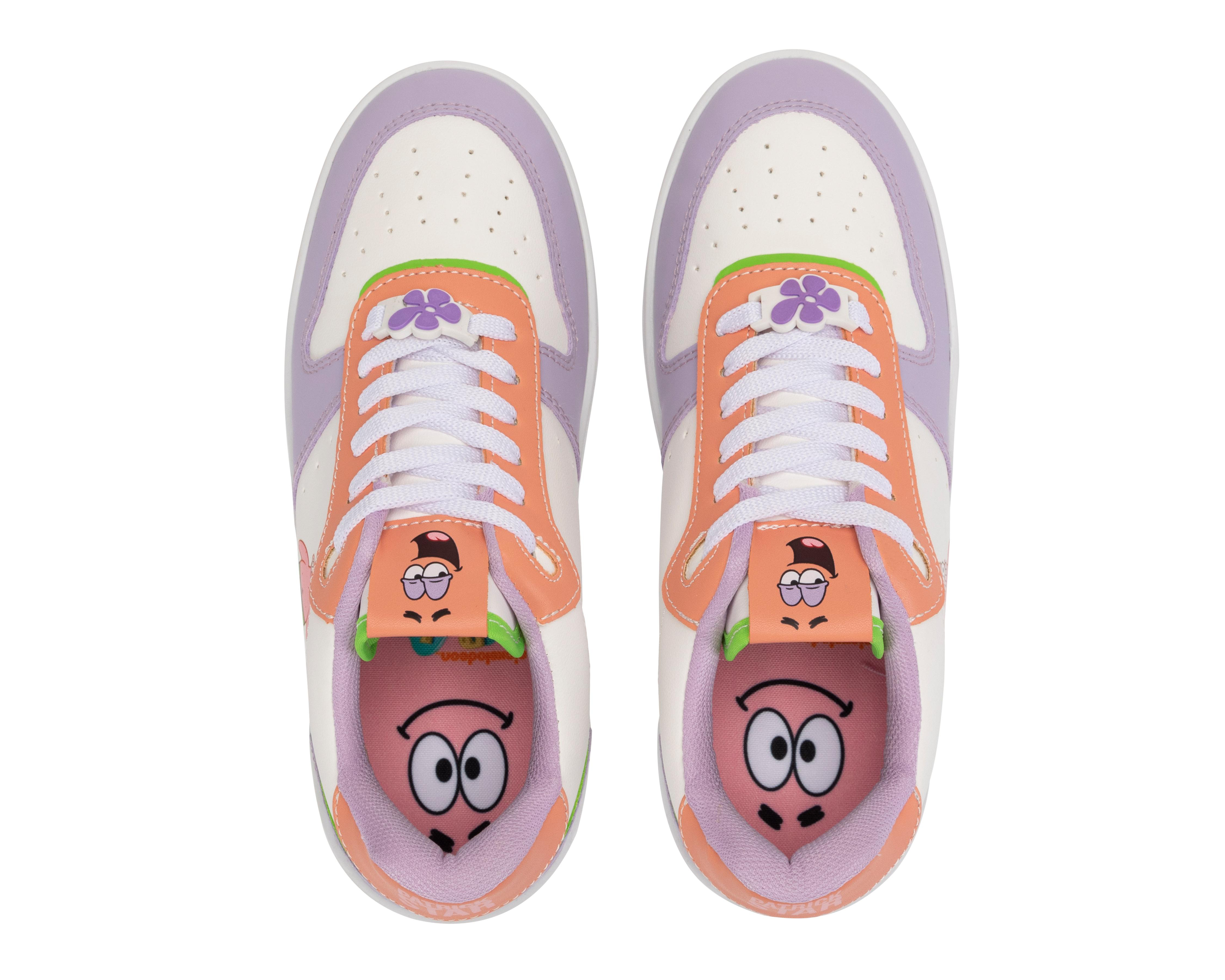 Foto 4 pulgar | Tenis Casuales Bob Esponja para Mujer