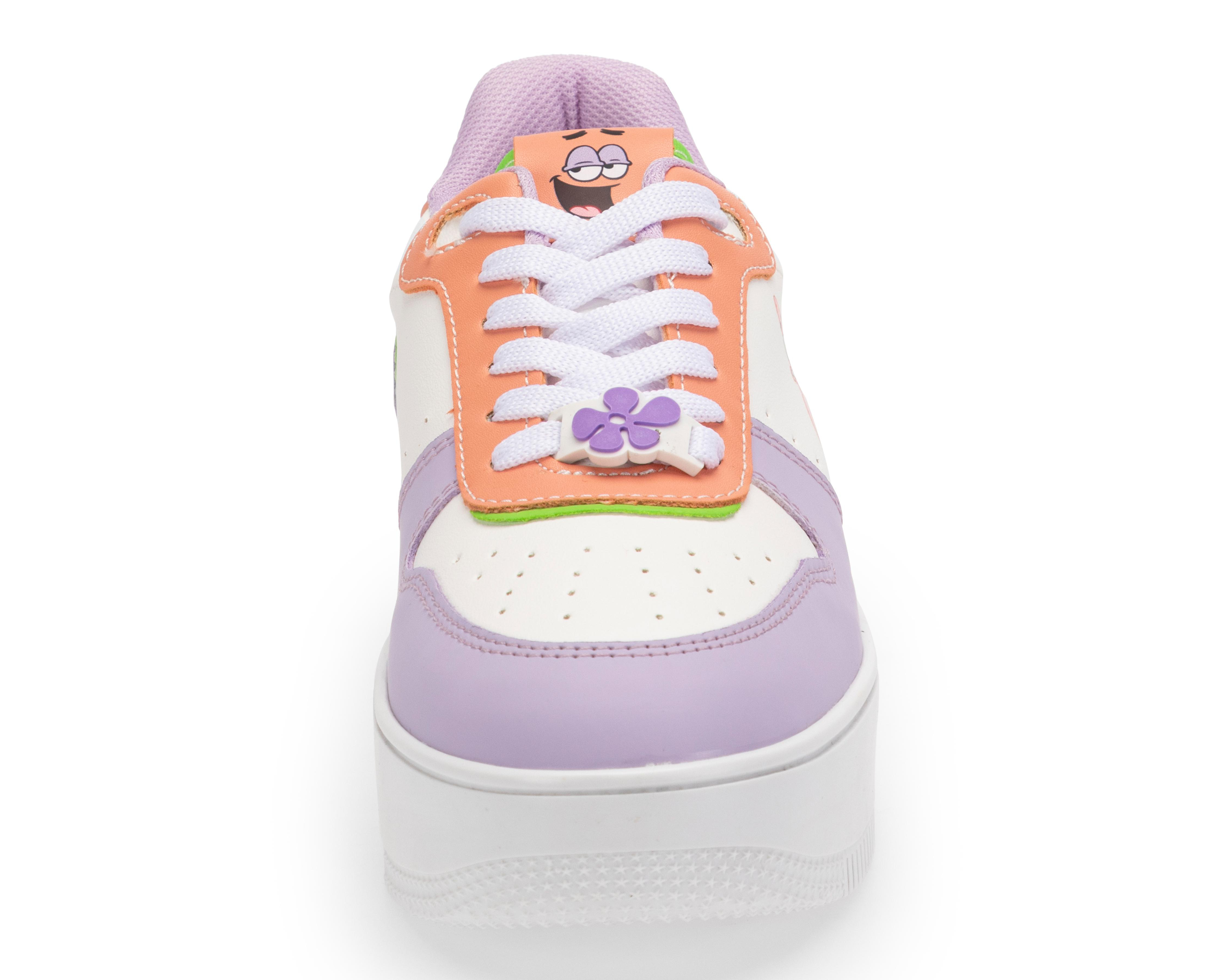 Foto 6 pulgar | Tenis Casuales Bob Esponja para Mujer