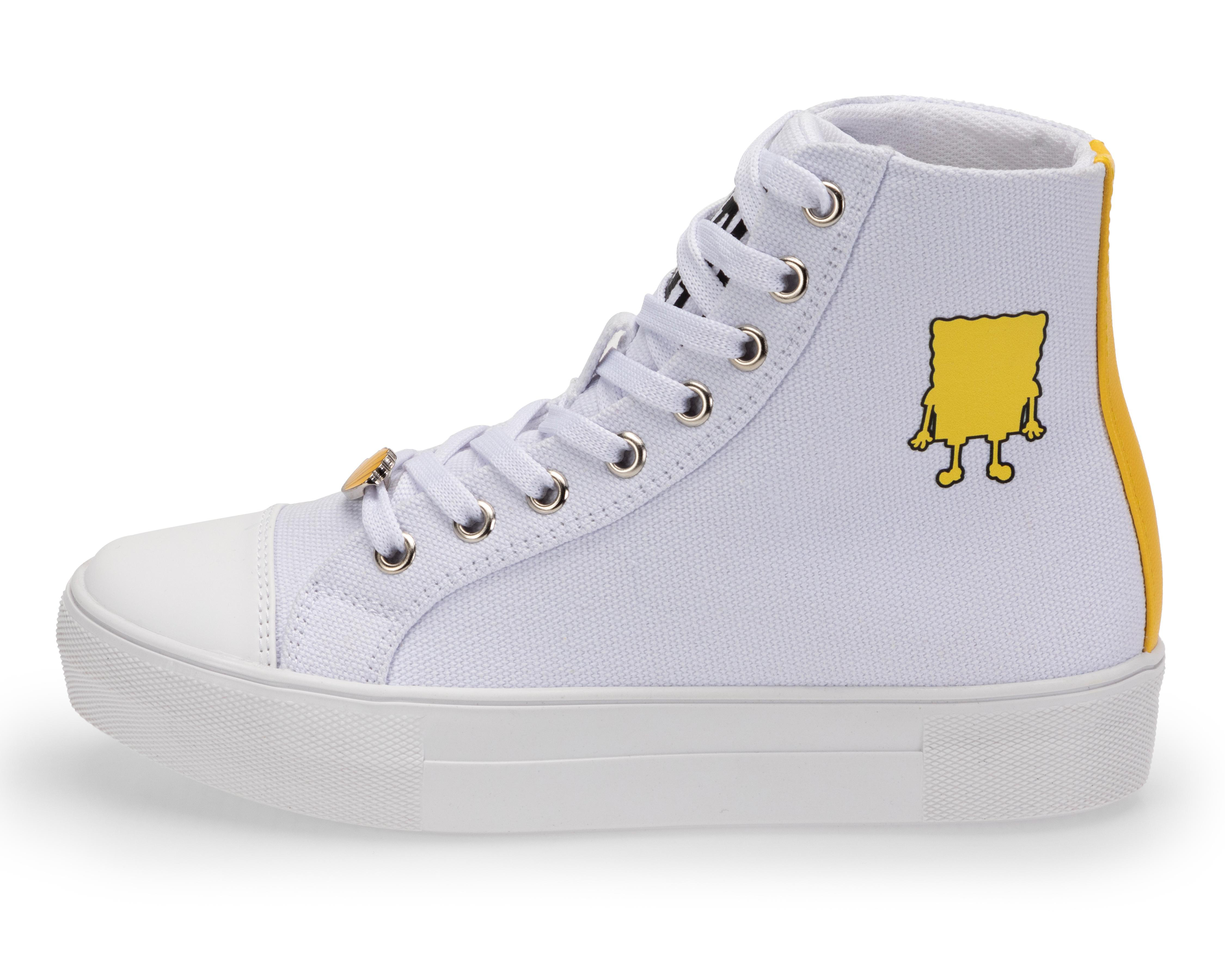 Foto 5 pulgar | Tenis Casuales Bob Esponja para Mujer