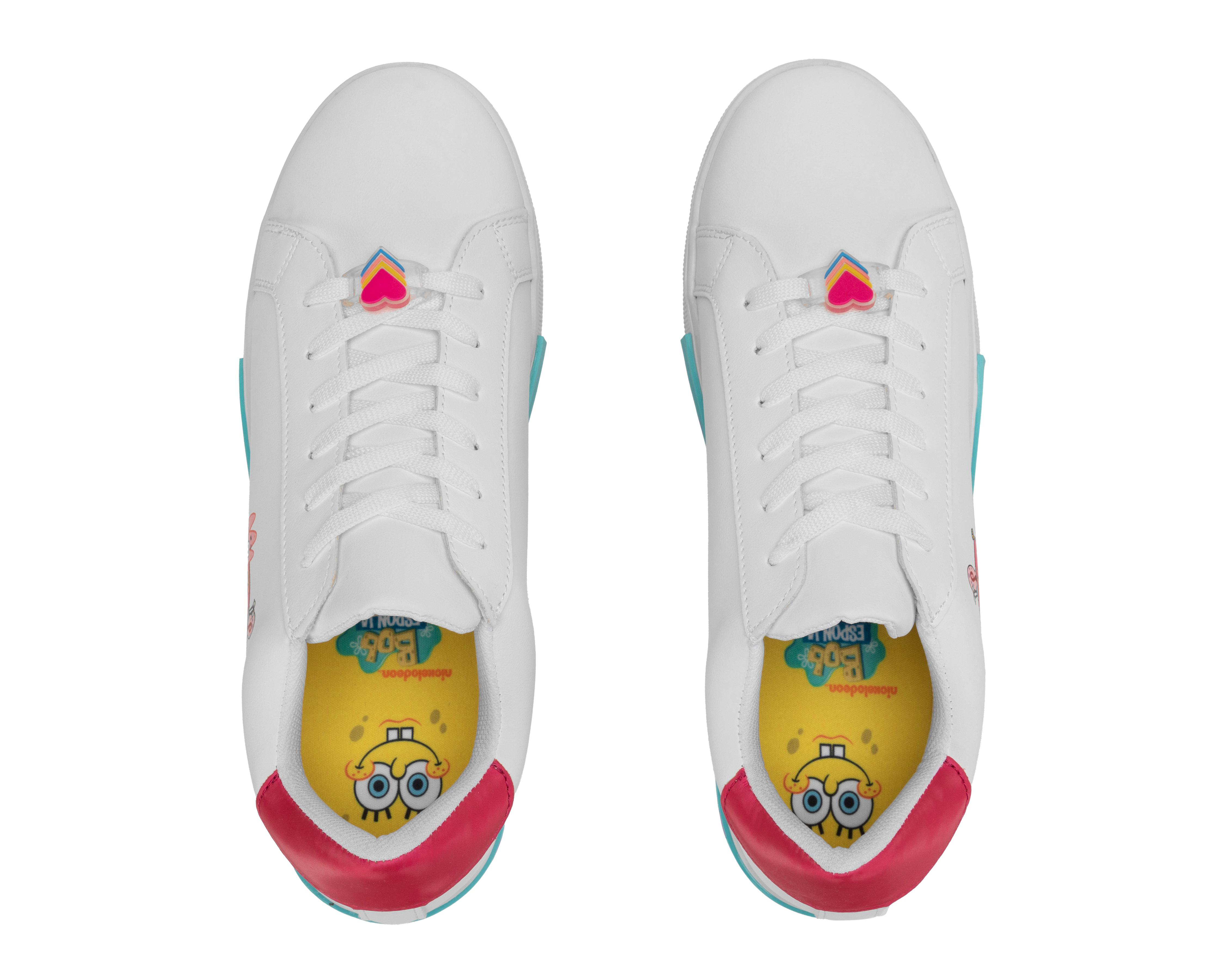 Foto 4 pulgar | Tenis Casuales Bob Esponja para Mujer