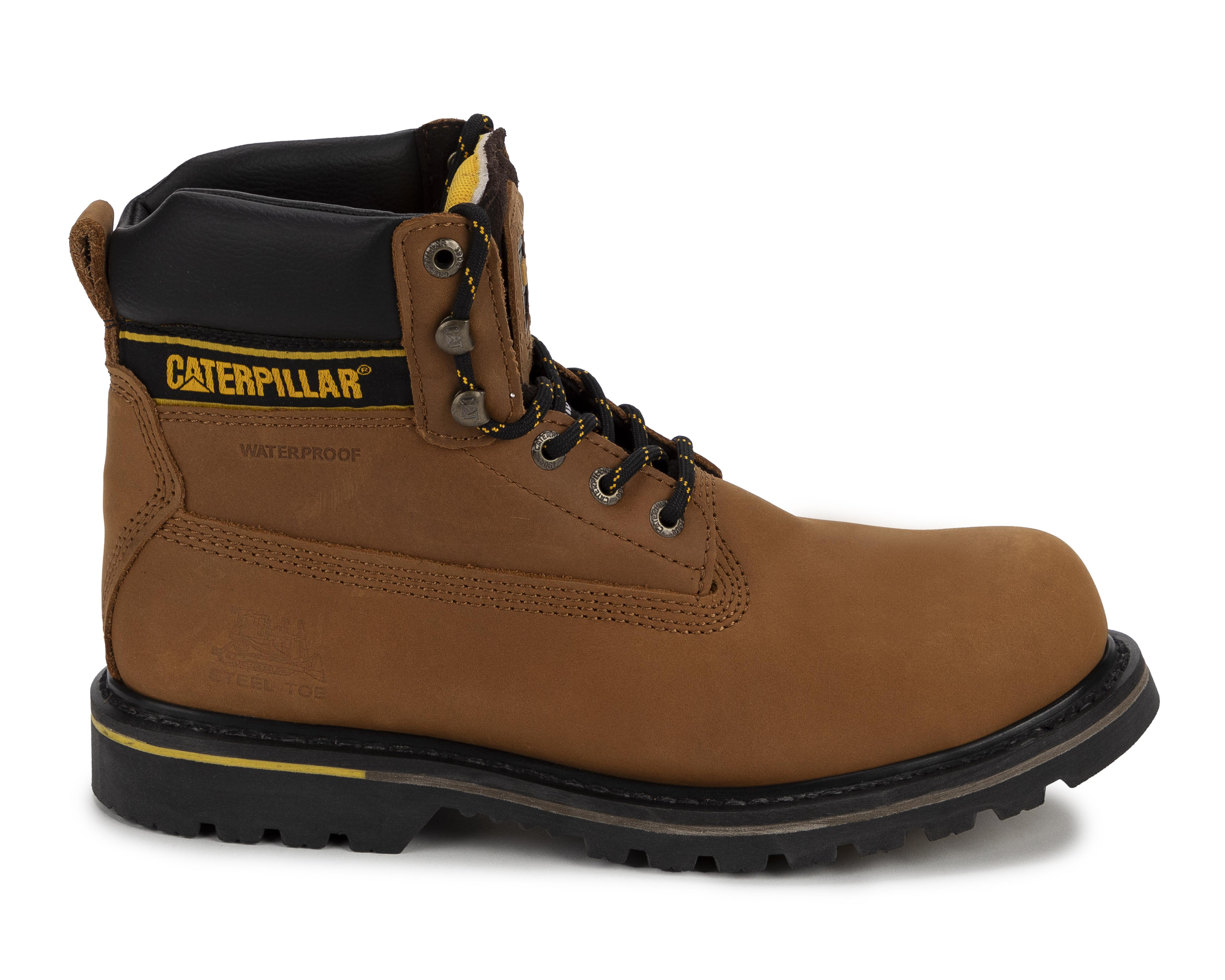 Foto 3 pulgar | Botas de Trabajo CAT Holton de Piel para Hombre