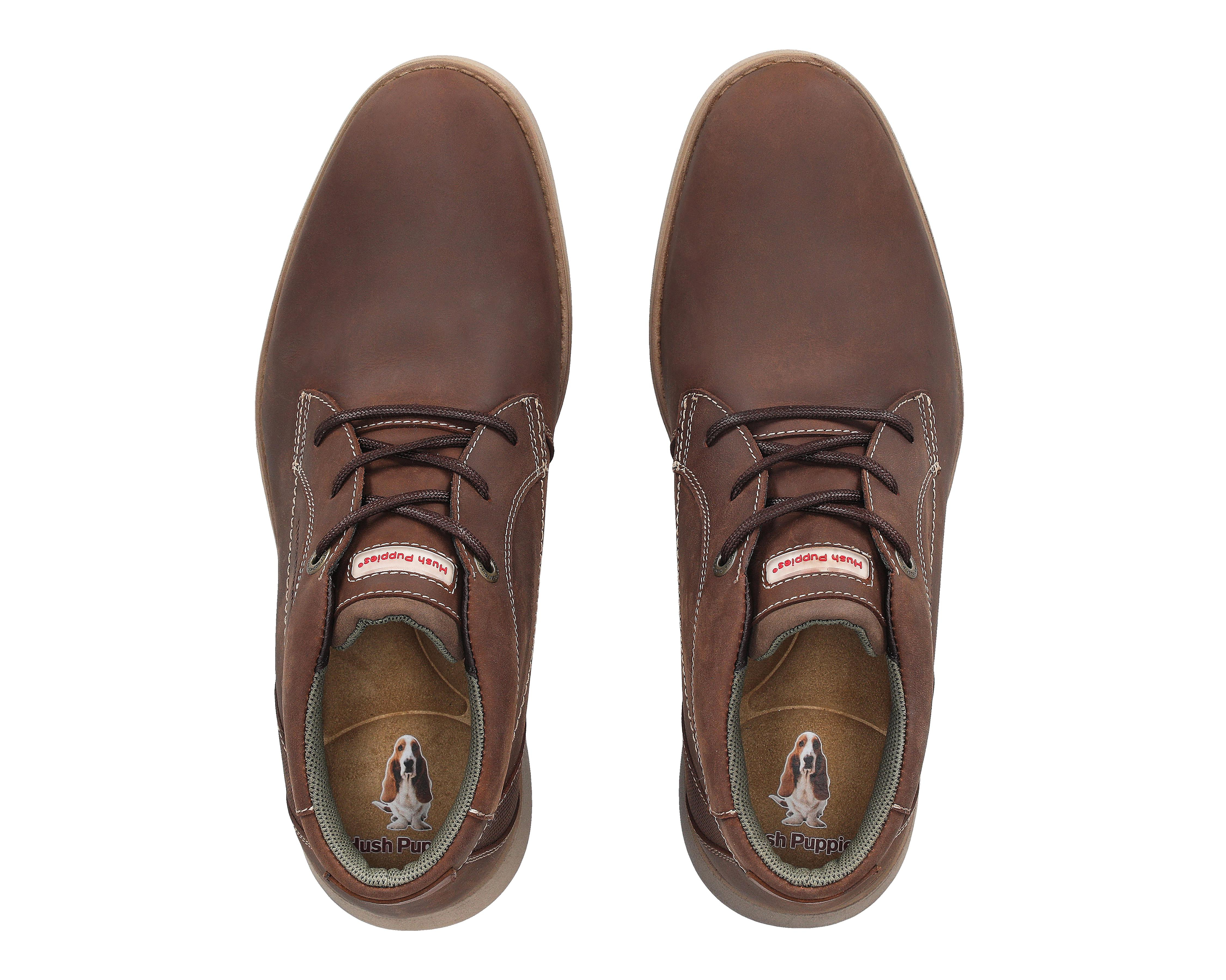 Foto 4 pulgar | Zapatos Casuales Hush Puppies de Piel para Hombre