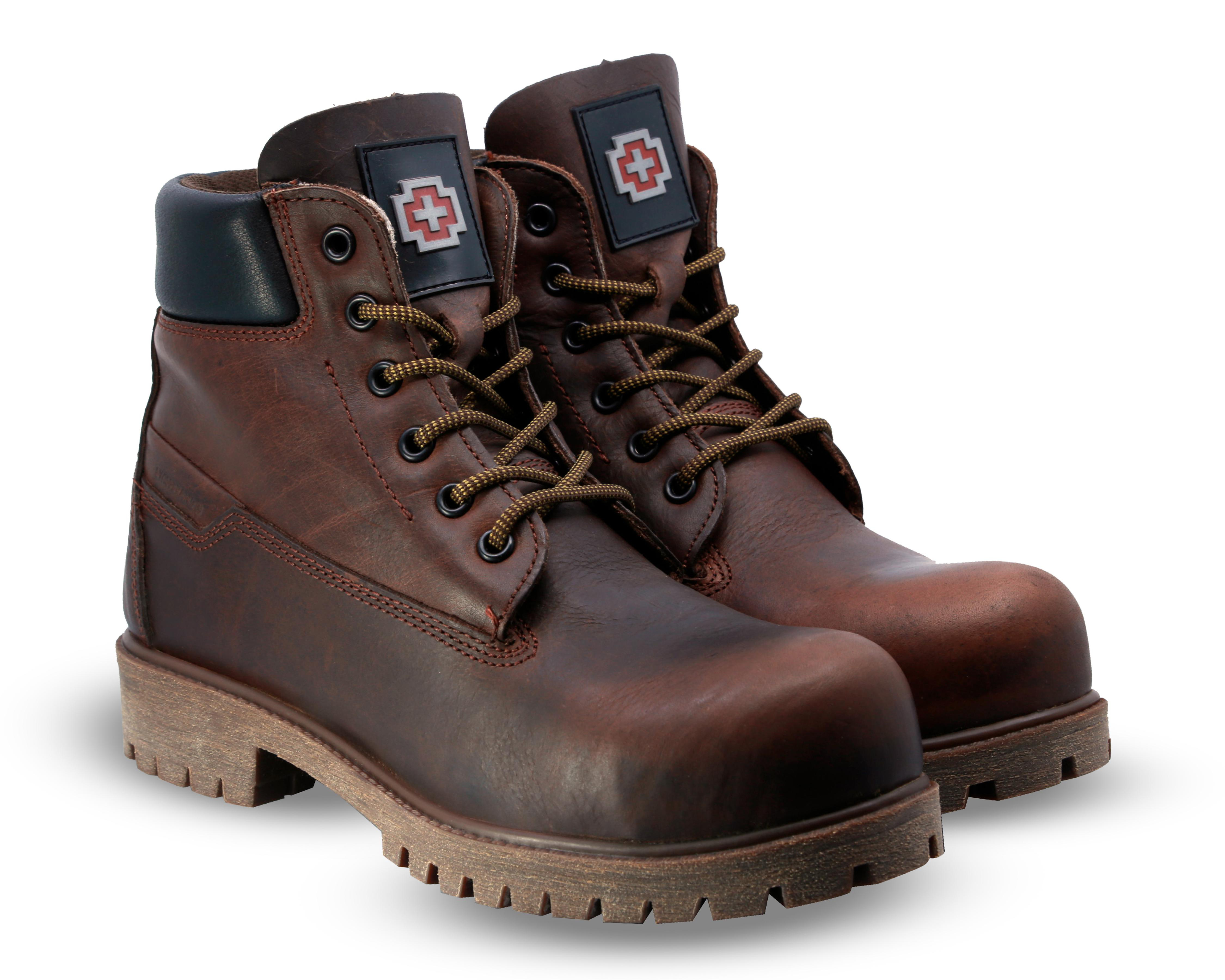 Foto 2 pulgar | Botas de Trabajo Swissbrand de Piel para Hombre