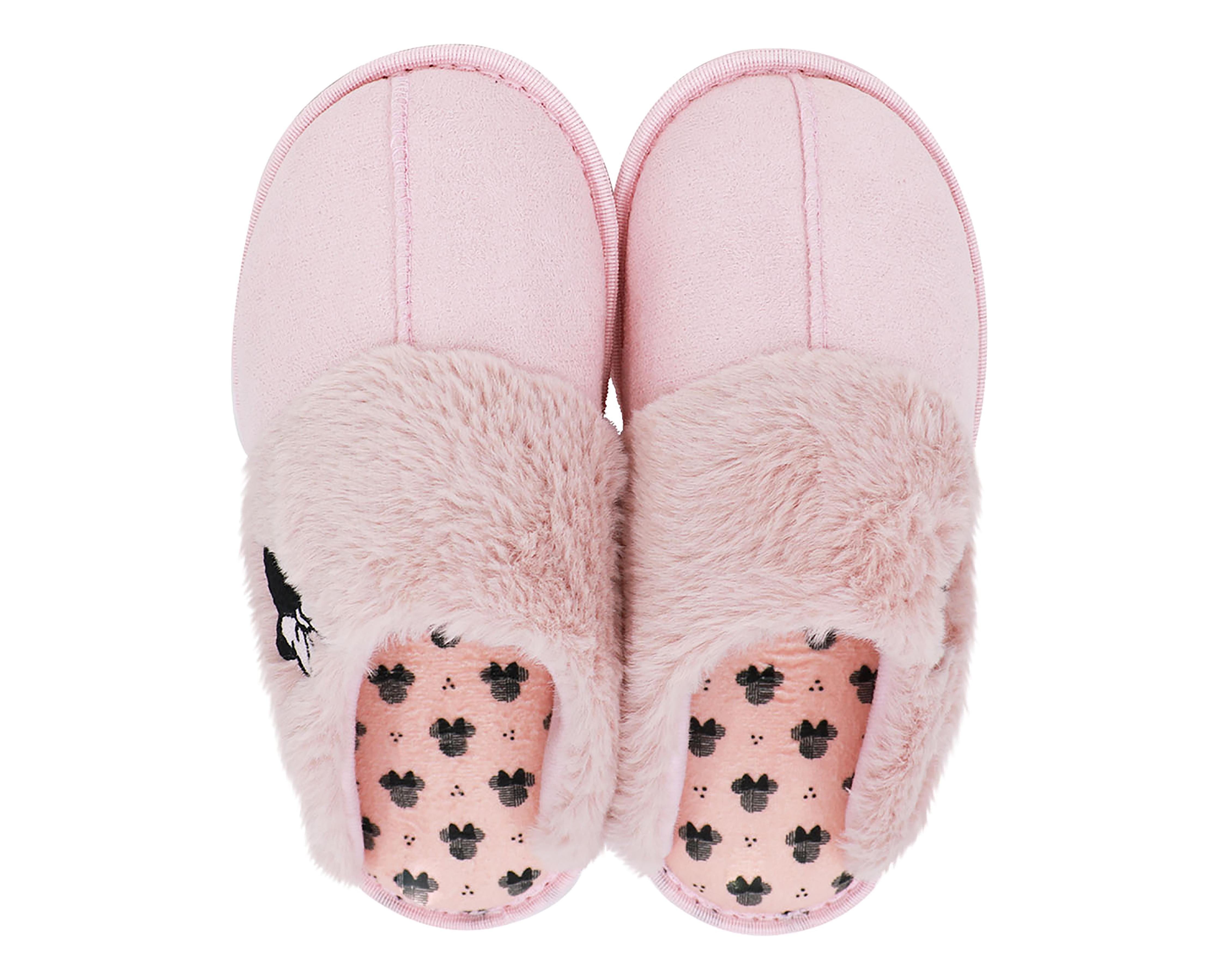 Foto 4 pulgar | Pantuflas de Minnie Mouse para Mujer Disney