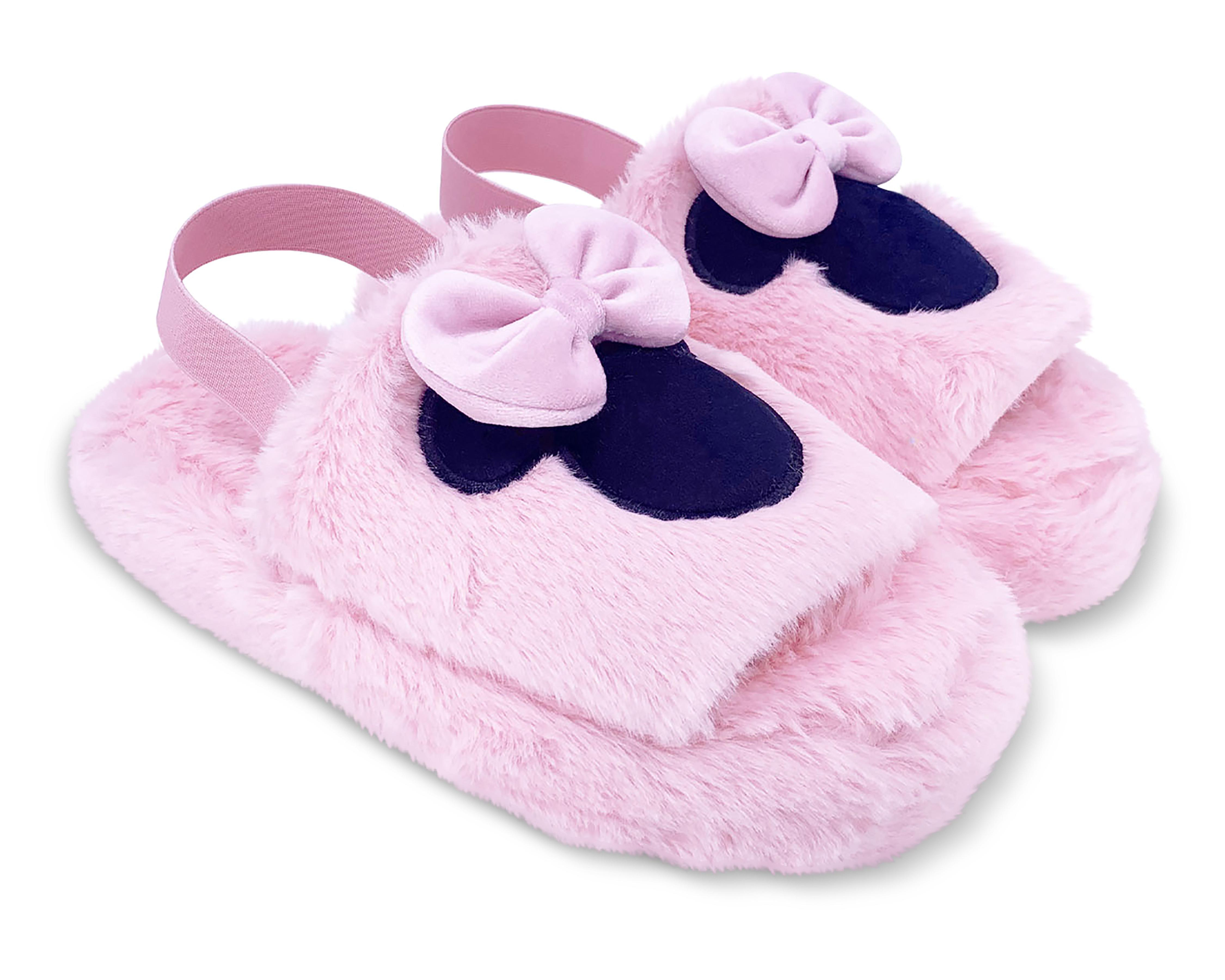 Pantuflas de Minnie Mouse para Mujer Disney