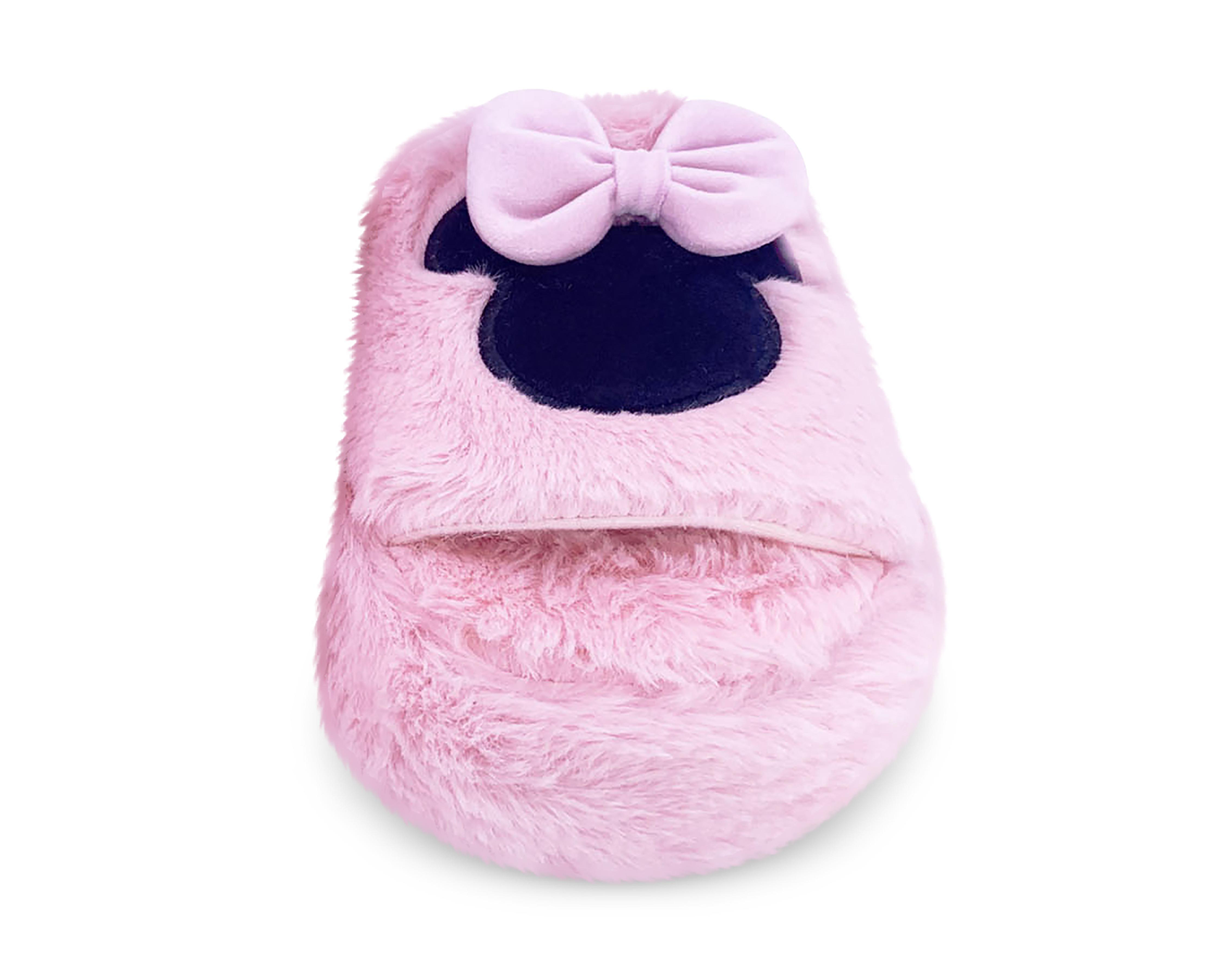 Foto 6 pulgar | Pantuflas de Minnie Mouse para Mujer Disney