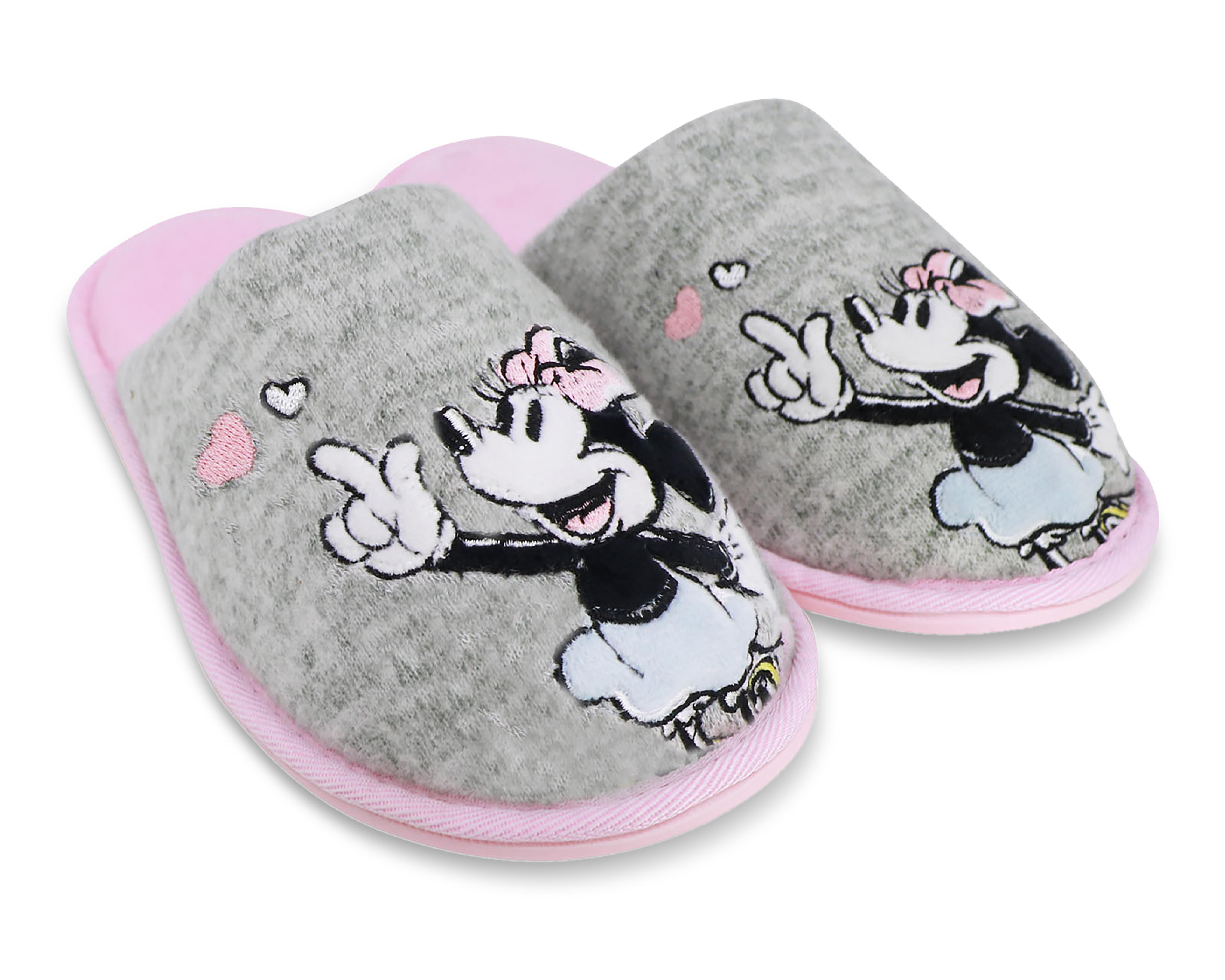 Foto 2 pulgar | Pantuflas de Minnie Mouse para Mujer Disney