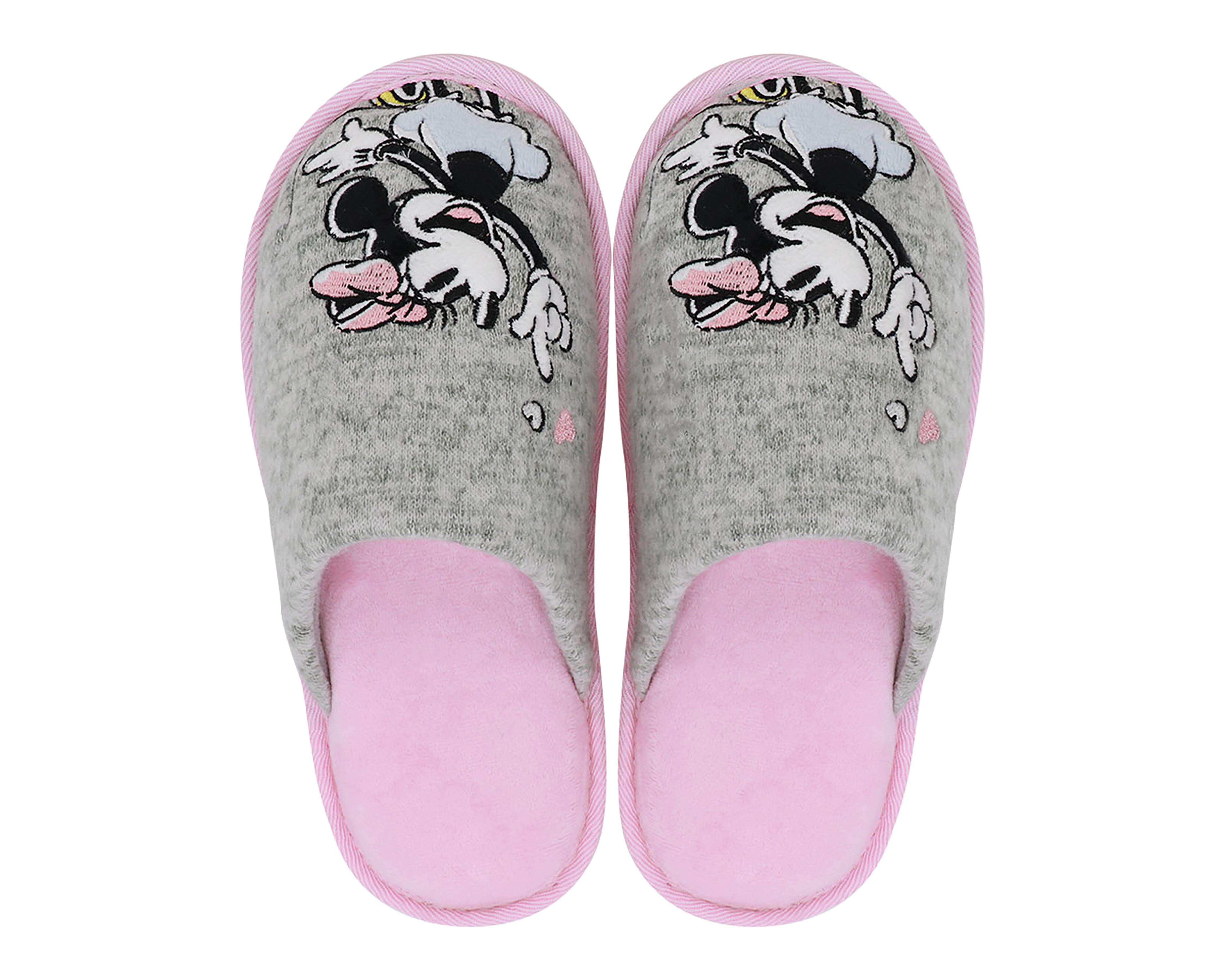 Foto 4 pulgar | Pantuflas de Minnie Mouse para Mujer Disney