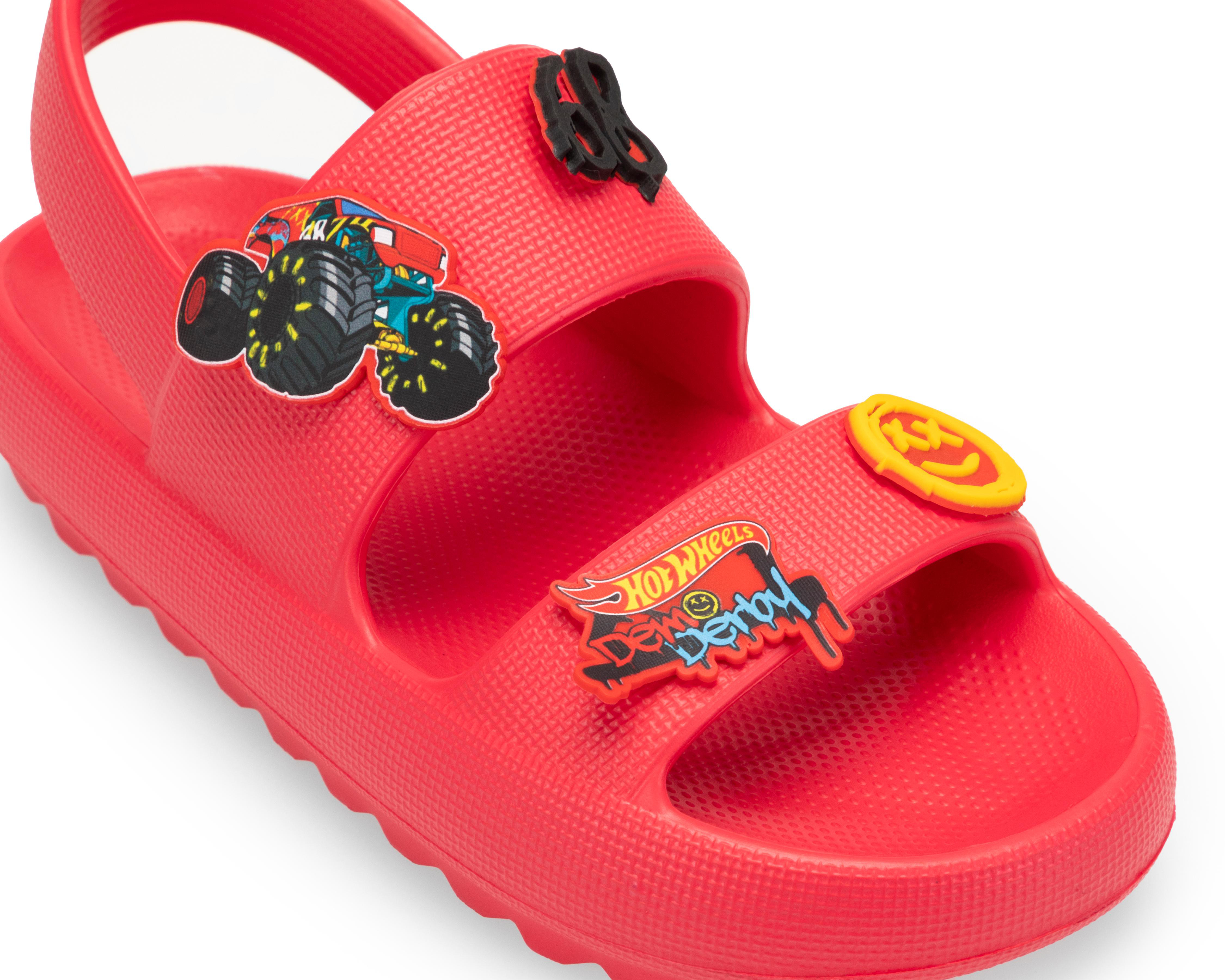 Foto 7 pulgar | Sandalias Hot Wheels para Niño