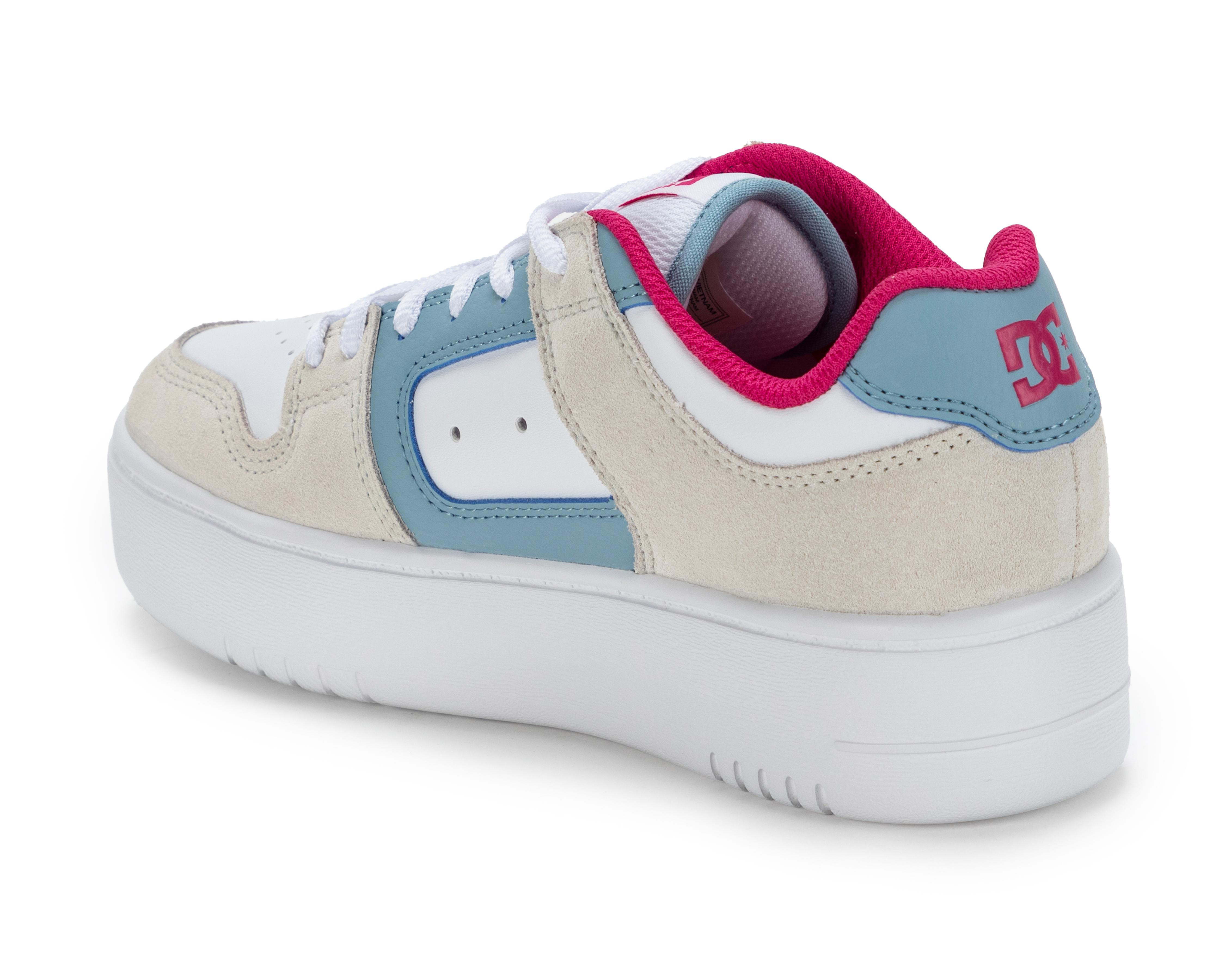 Foto 4 pulgar | Tenis Casuales DC Shoes de Piel para Mujer