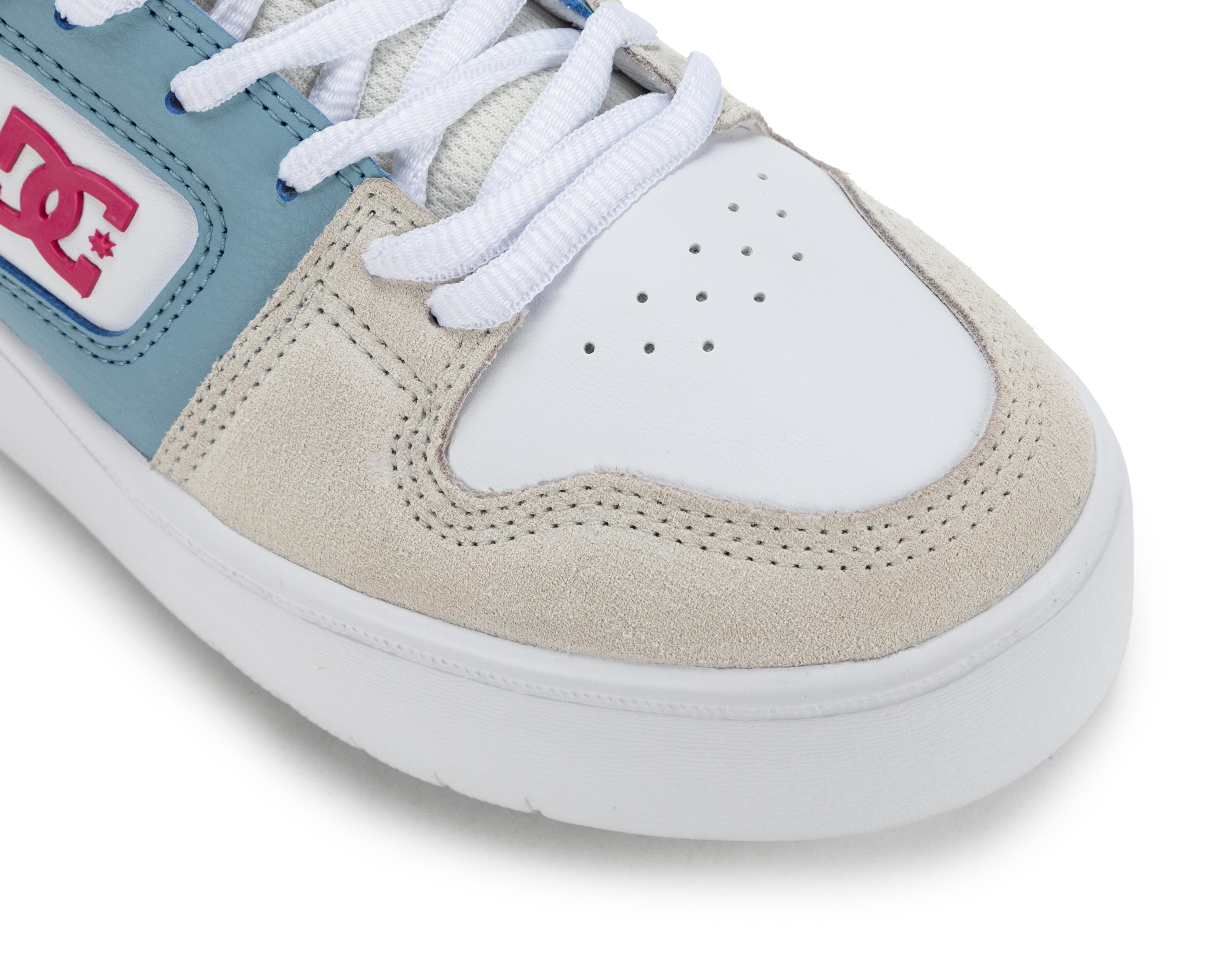 Foto 7 pulgar | Tenis Casuales DC Shoes de Piel para Mujer