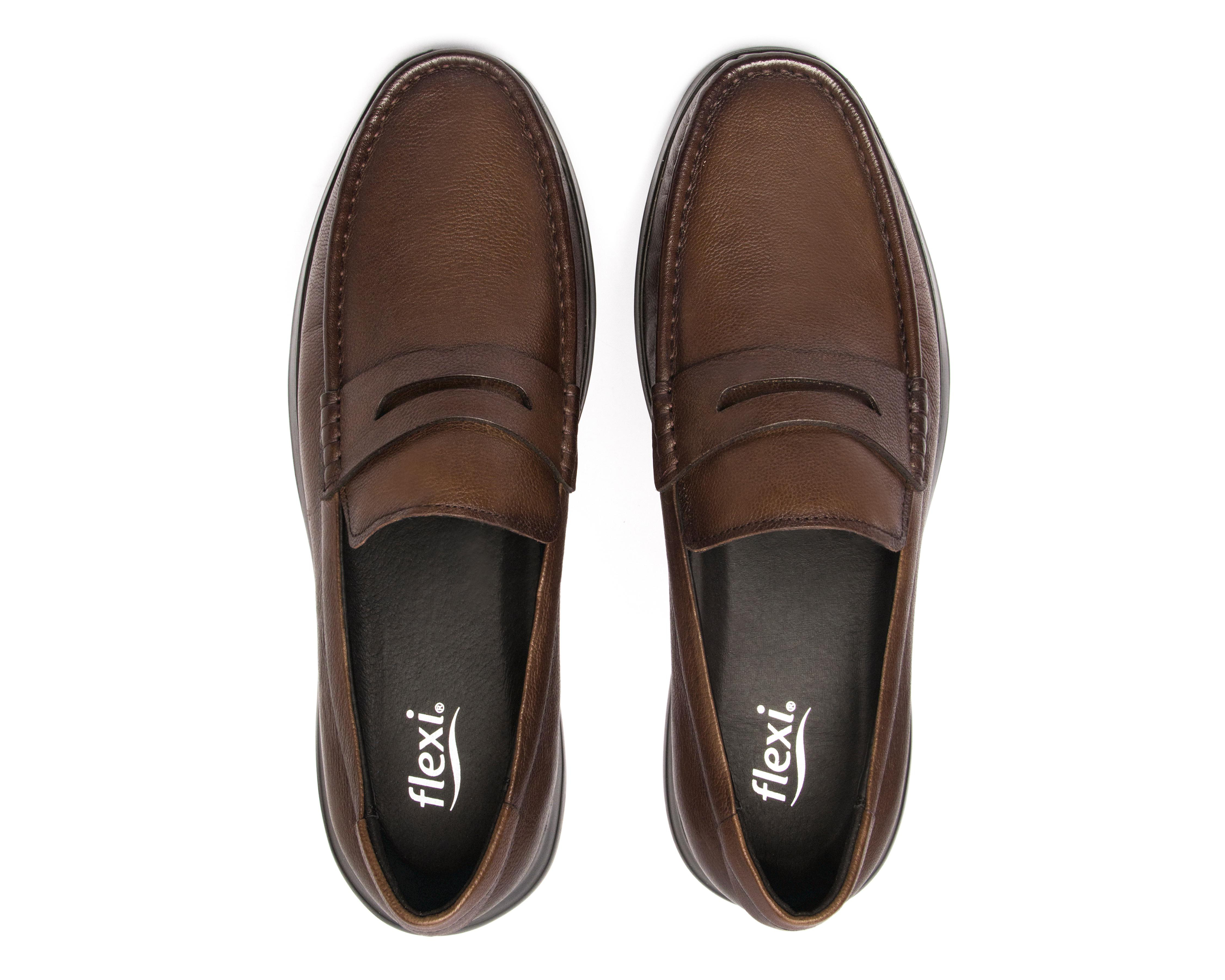 Foto 3 | Mocasines Flexi de Piel para Hombre